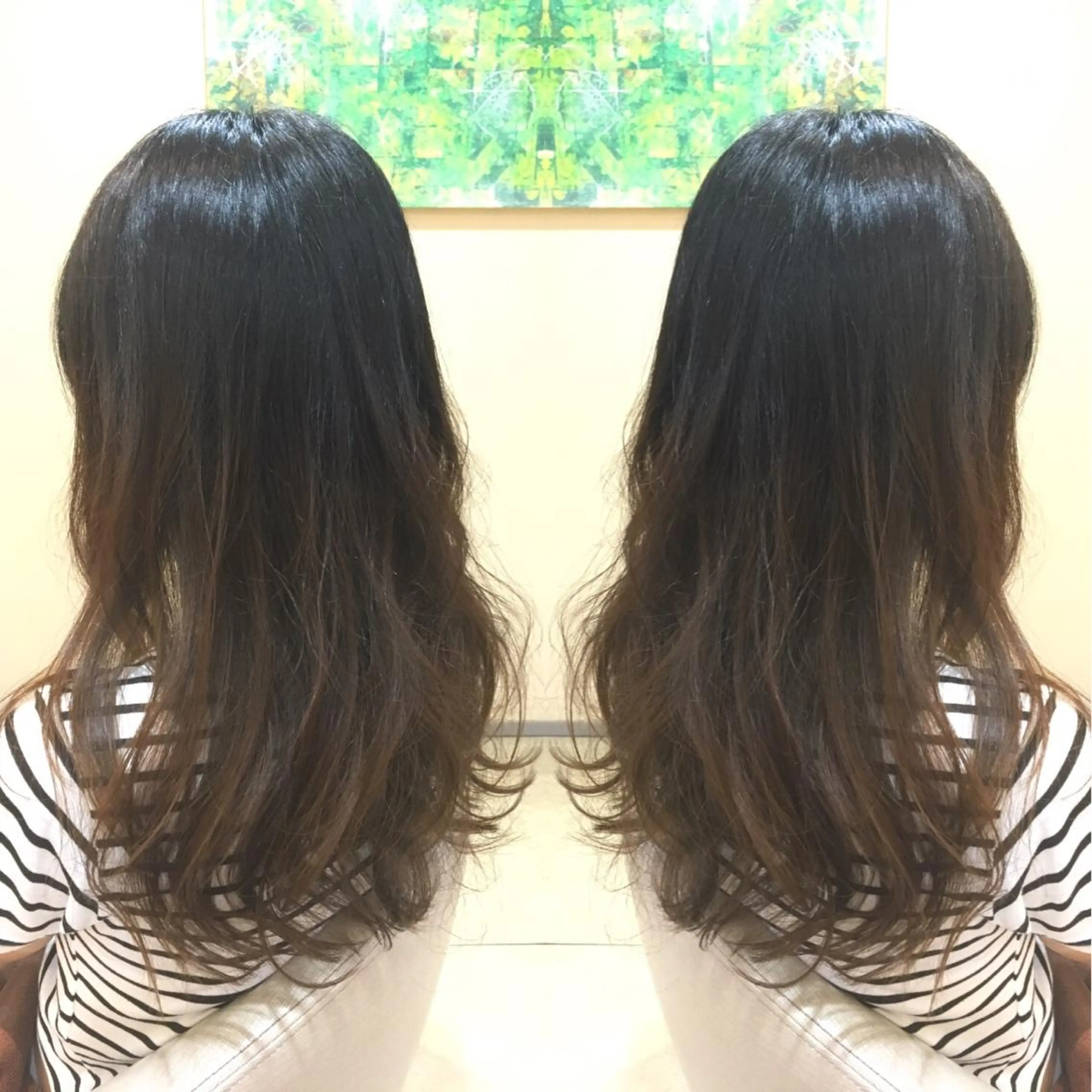 ロング カラー ブリーチ グラデーションカラー ブリーチなしカラー 🐝肥田 しょーと🐝のヘアスタイル