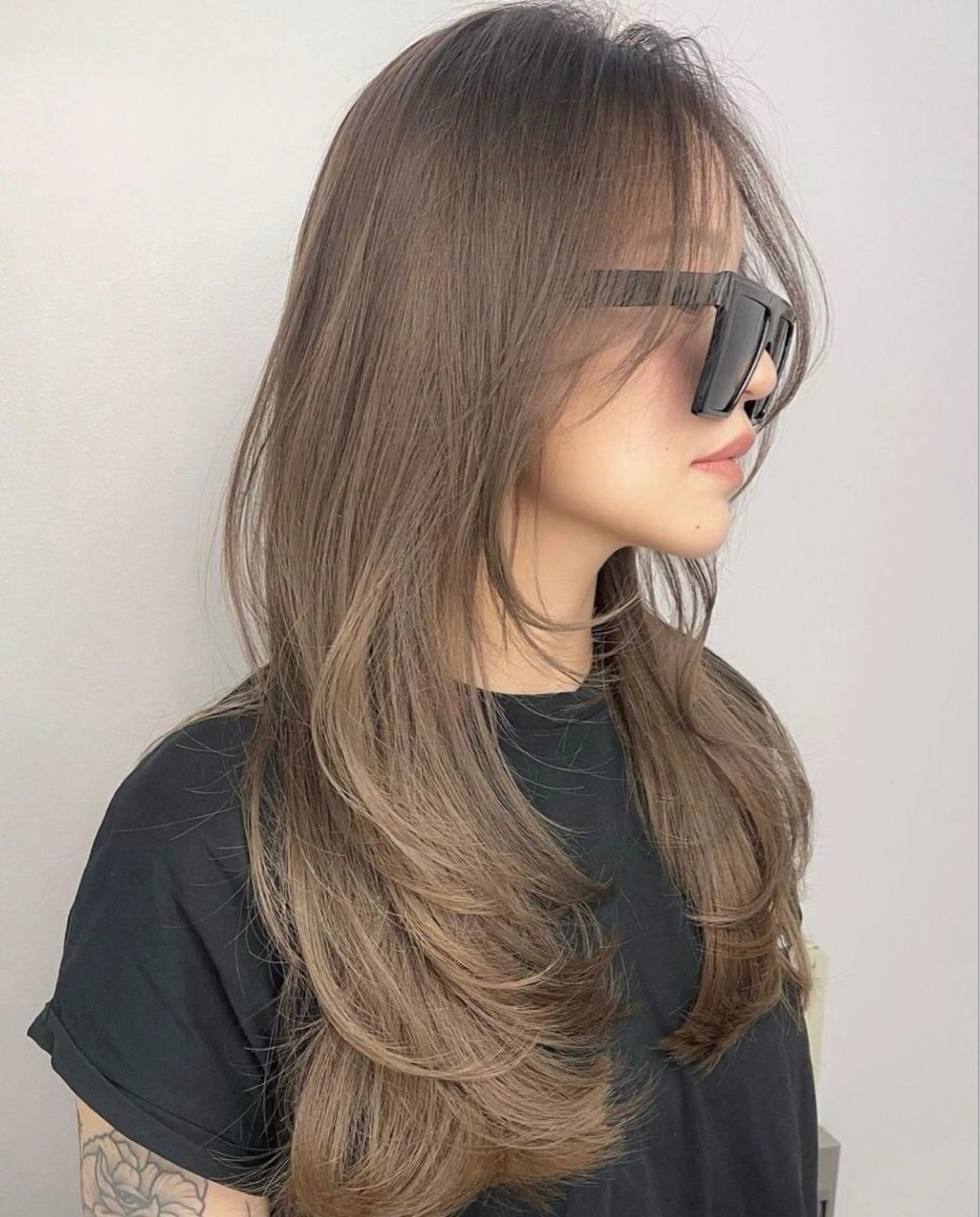 セミロング レイヤーカット 韓国/レイヤーカット 髪質改善特化のヘアスタイル