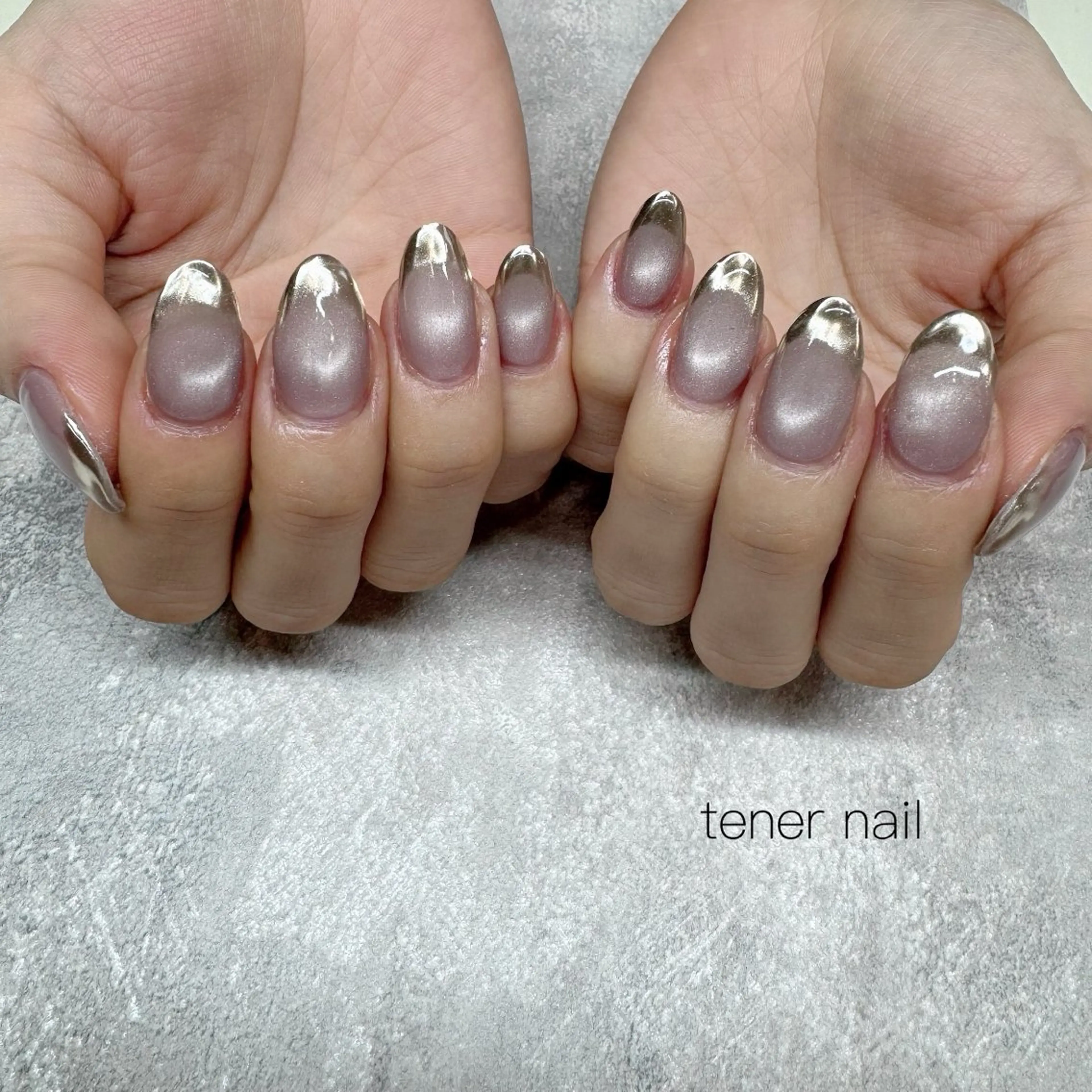 ネイル フレンチネイル ミラーネイル ハンドネイル tener  nail  テネルネイル所属・テネルネイル tener nailのネイルデザイン