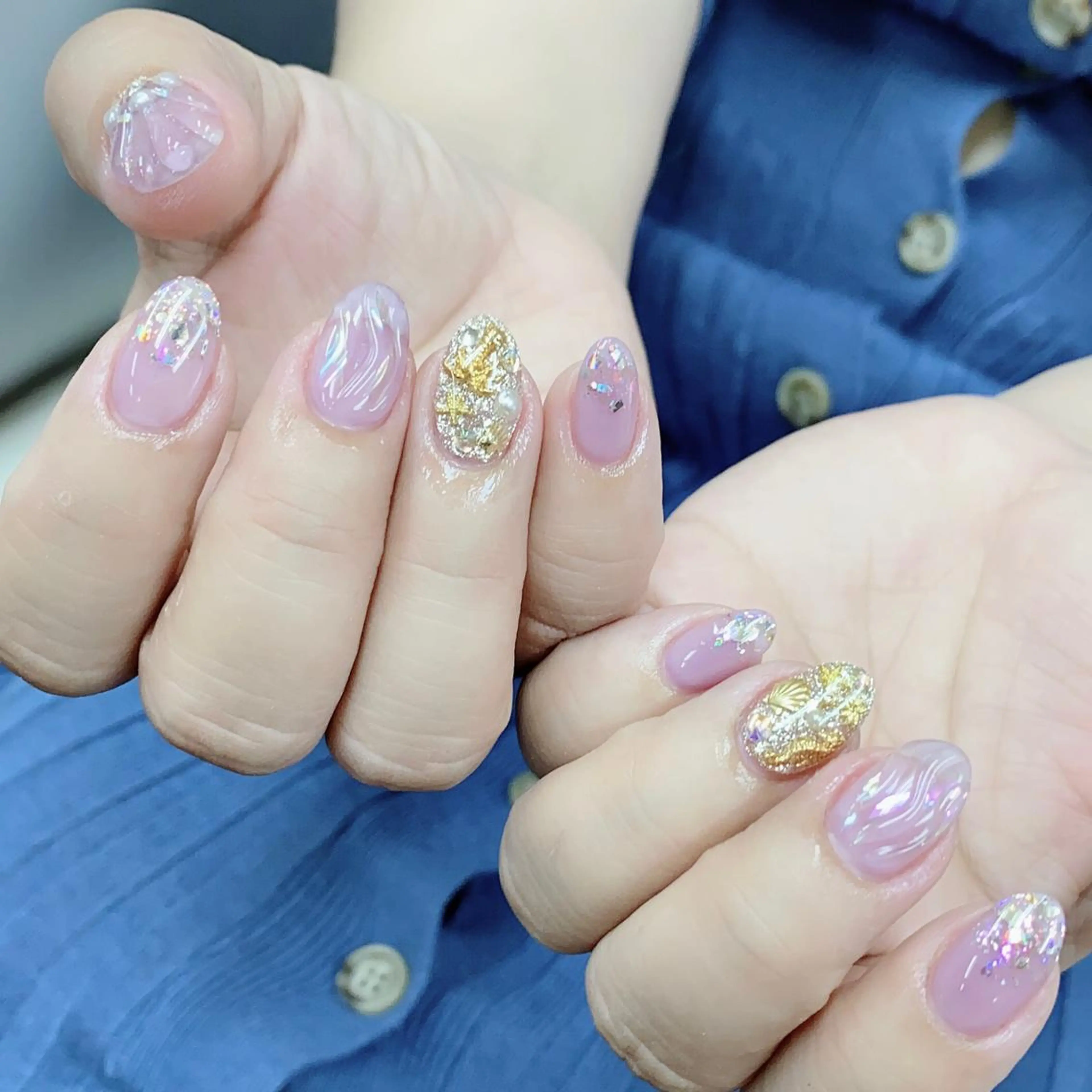 ネイル アートネイル ジェルネイル ニュアンスネイル パラジェル NAIL by STARry 川口のネイルデザイン