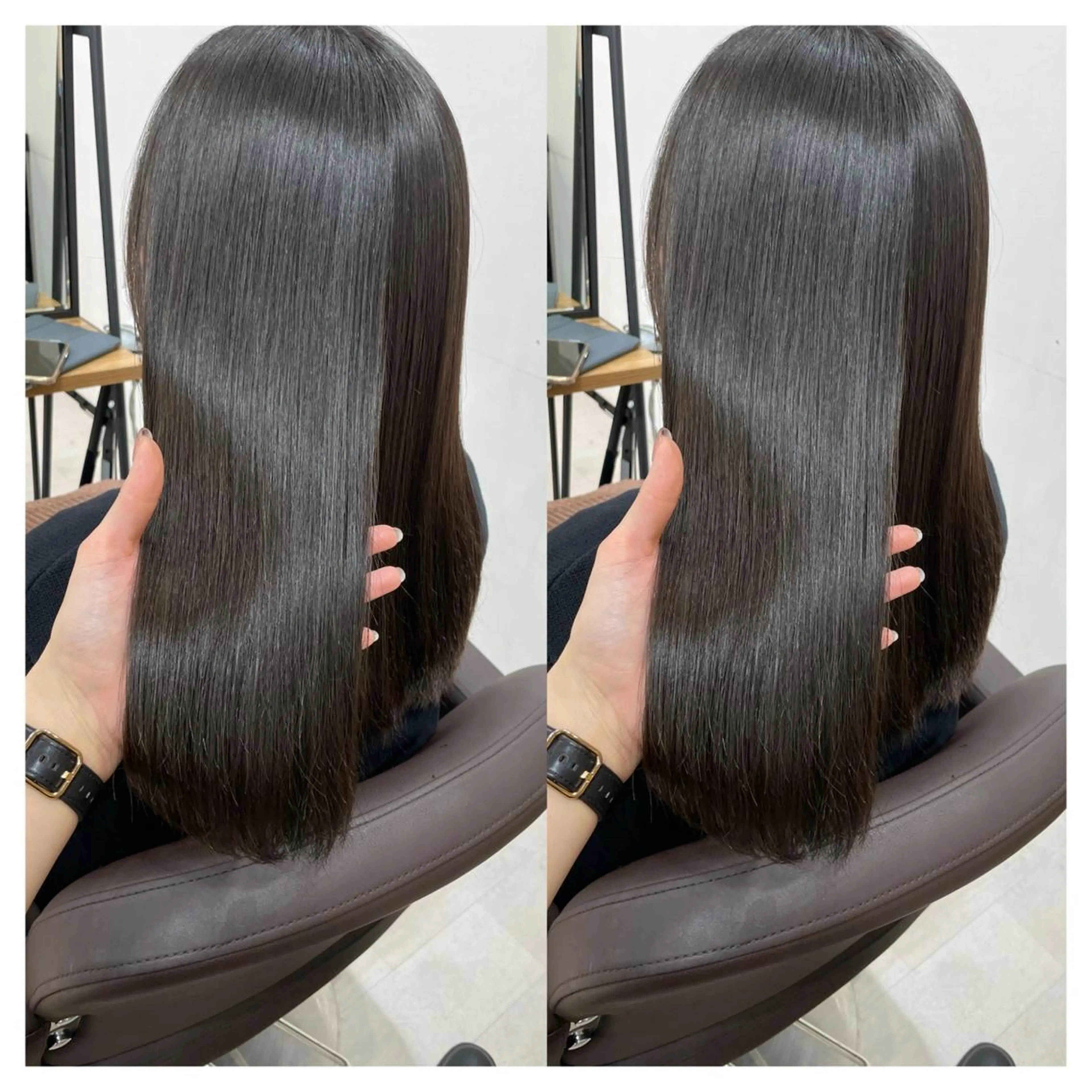 セミロング カット 縮毛矯正 トリートメント 村山 茉衣のヘアスタイル