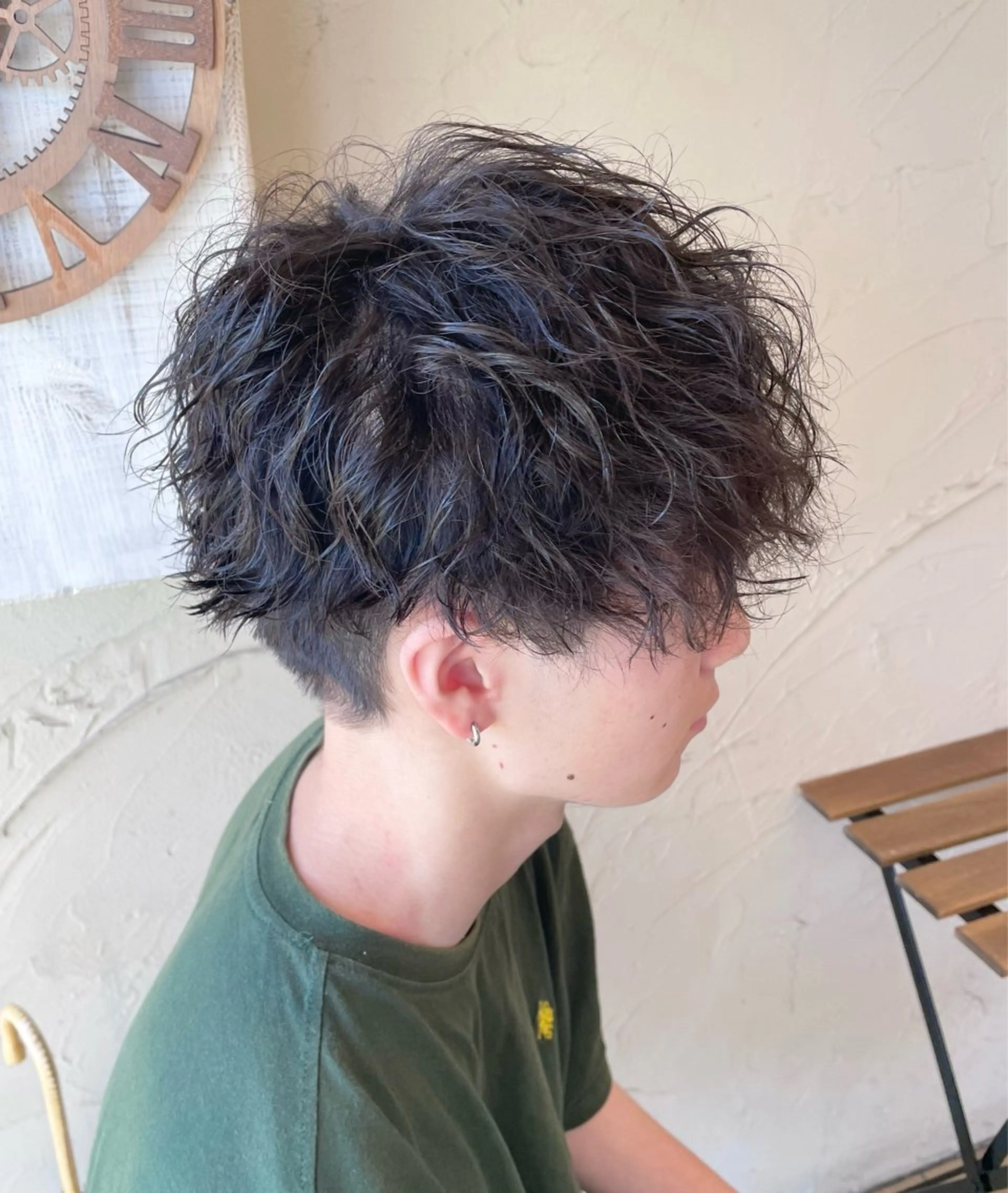 ショート パーマ メンズ マッシュ メンズパーマ ツイストスパイラルパーマ スパイラルパーマ メンズ特化/パーマ指 名No.1/百瀬太郎のヘアスタイル