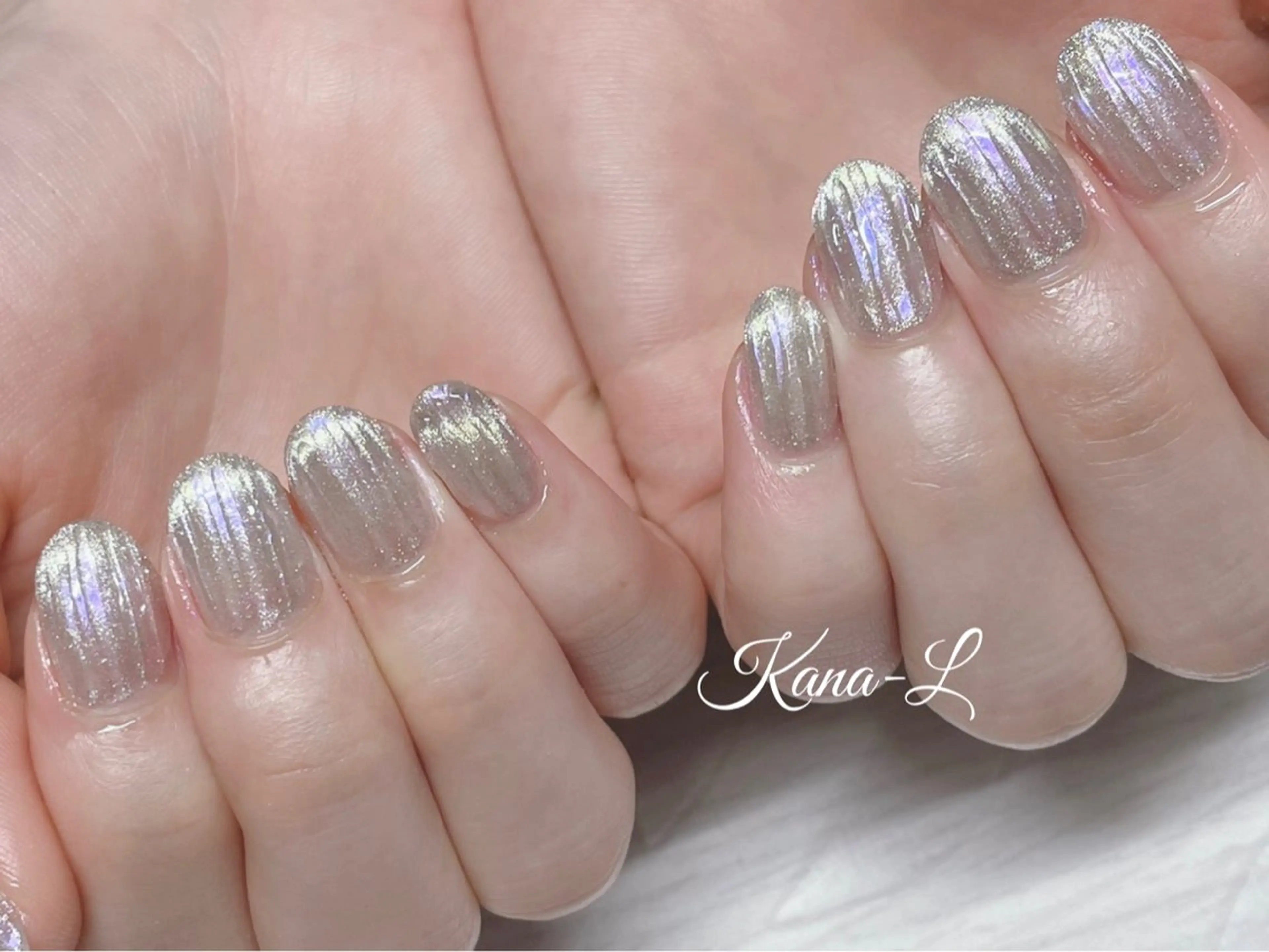 ネイル ジェルネイル マグネットネイル パラジェル 芦辺 香奈のネイルデザイン