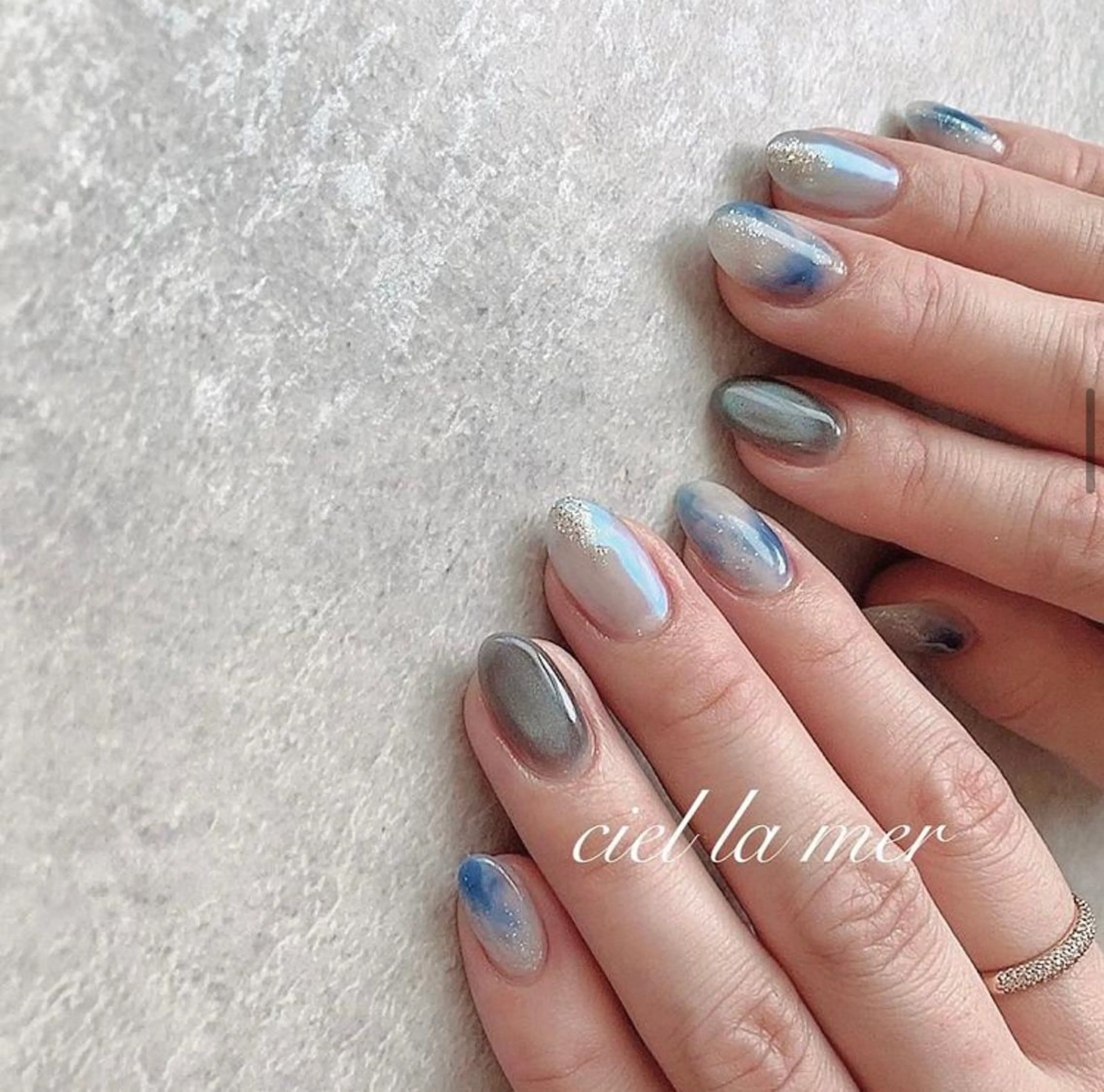 ネイル ハンドネイル フットネイル ciel la merのネイルデザイン