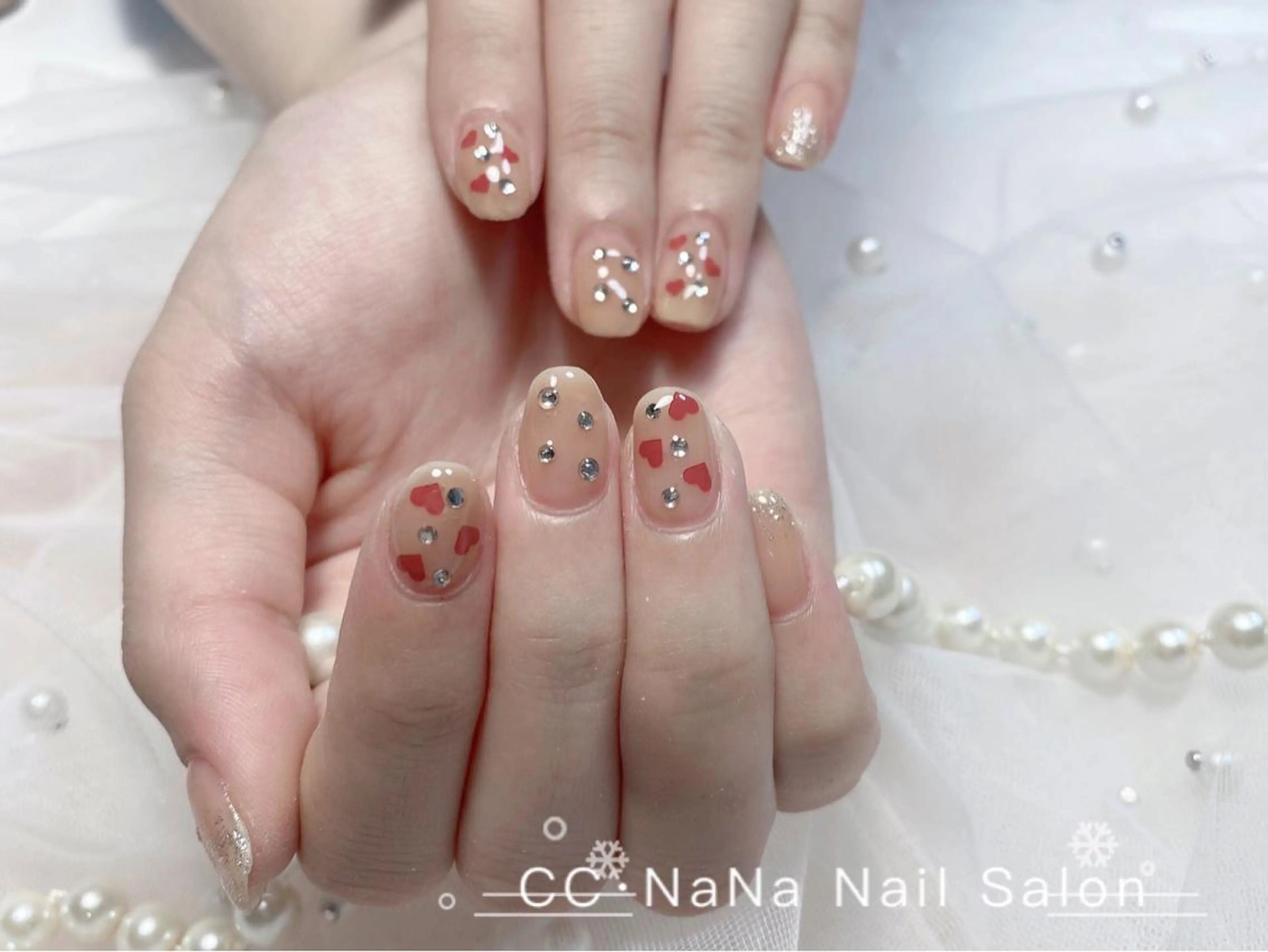 ネイル ジェルネイル パラジェル スカルプネイル ハンドネイル CC  NaNa ワンホンネイル🌙Nのネイルデザイン