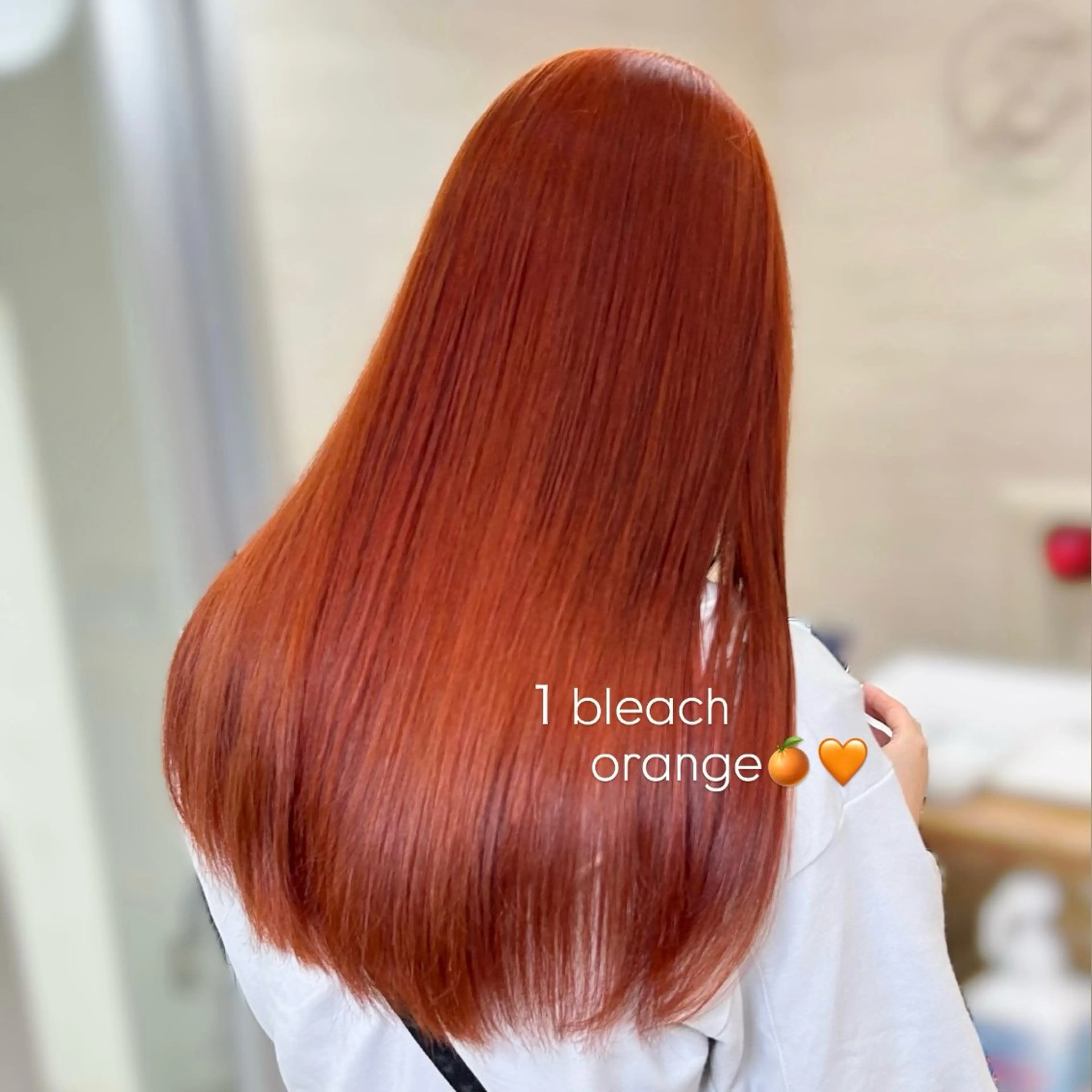 明髪でも艶髪に♪ ケアブリーチ＋ケアカラーの写真