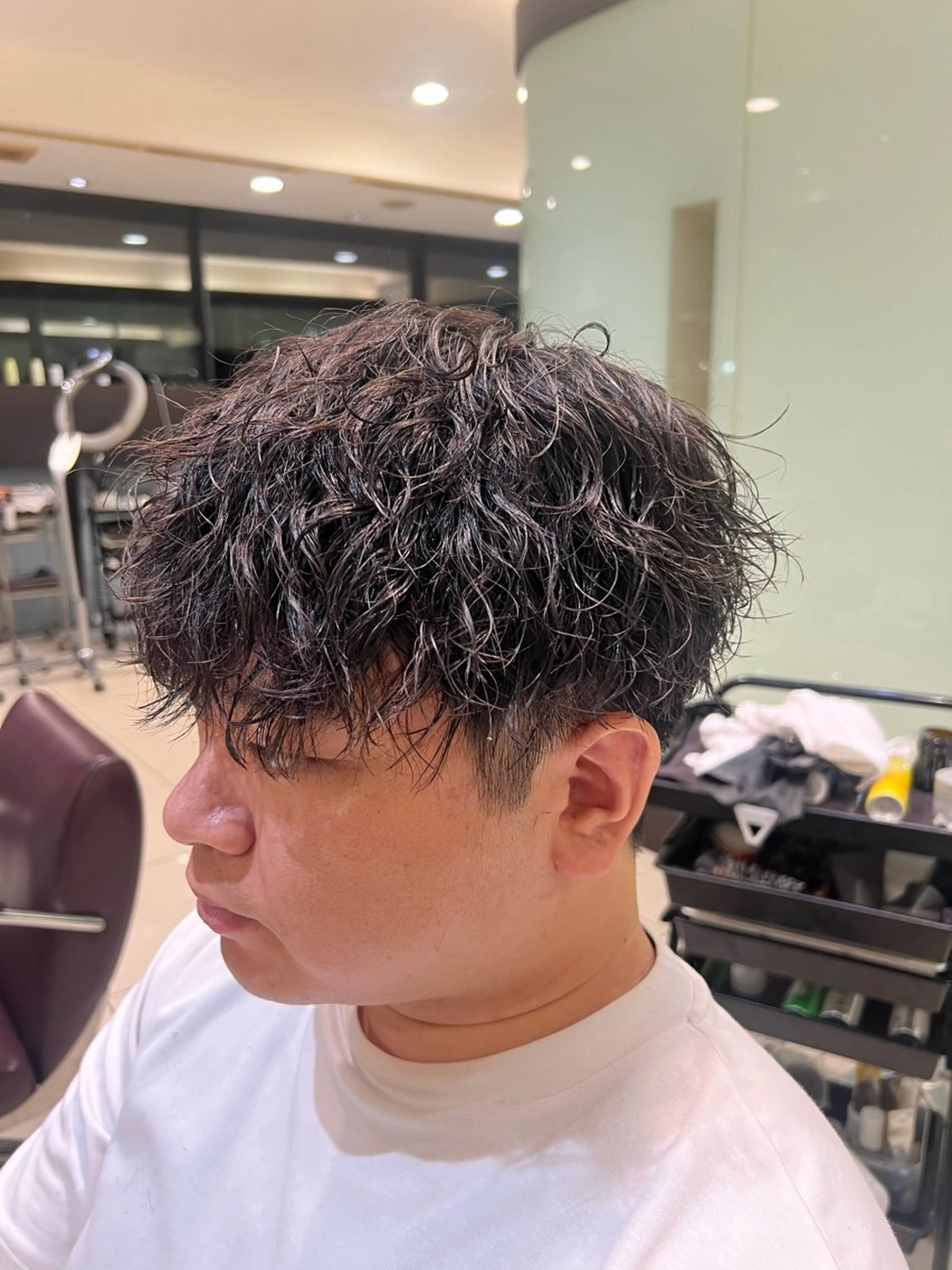 ショート カット パーマ メンズパーマ 岩成健志郎のヘアスタイル
