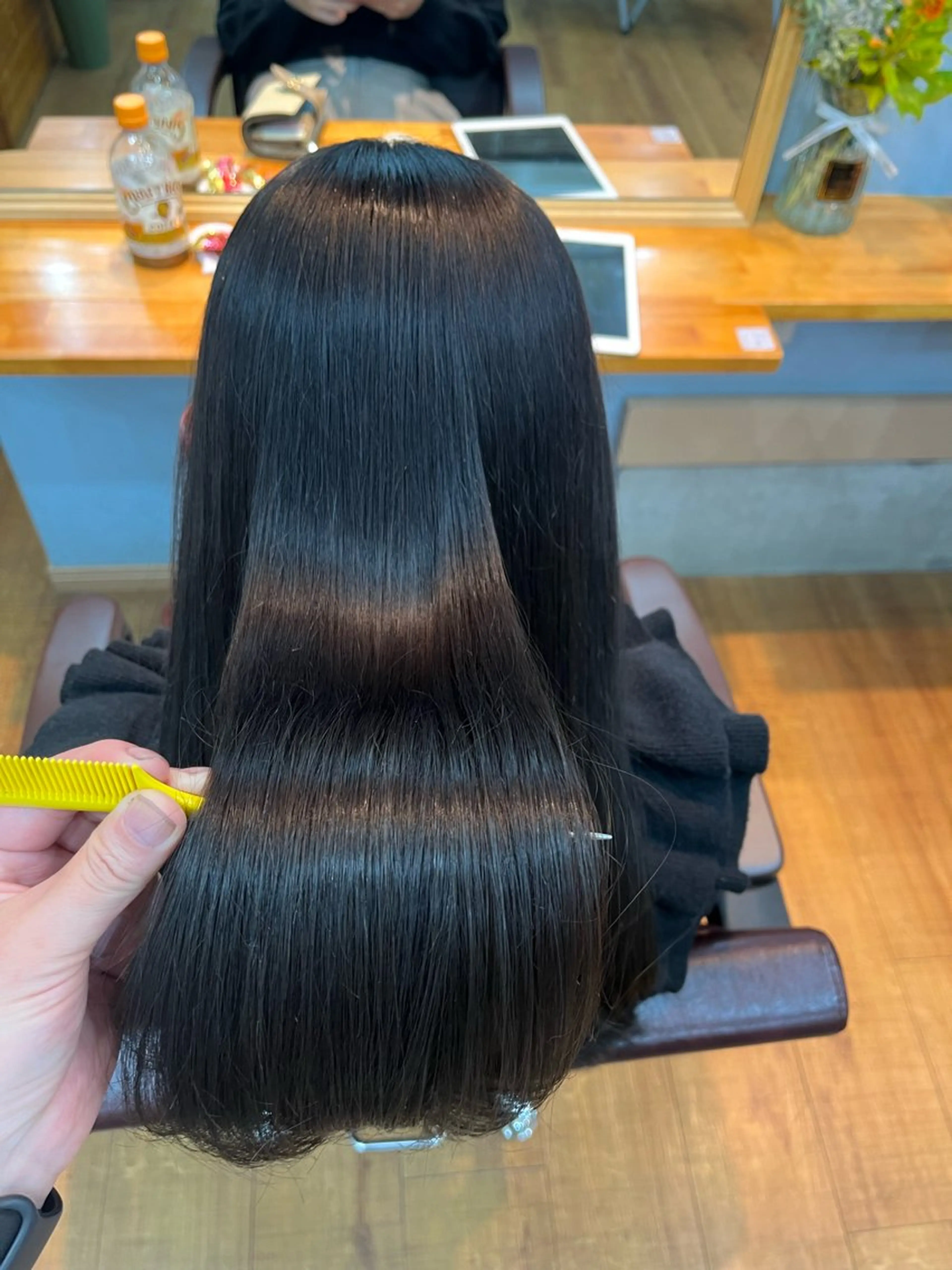 ロング 縮毛矯正 トリートメント 《髪質改善 UN BLEACH》のヘアスタイル