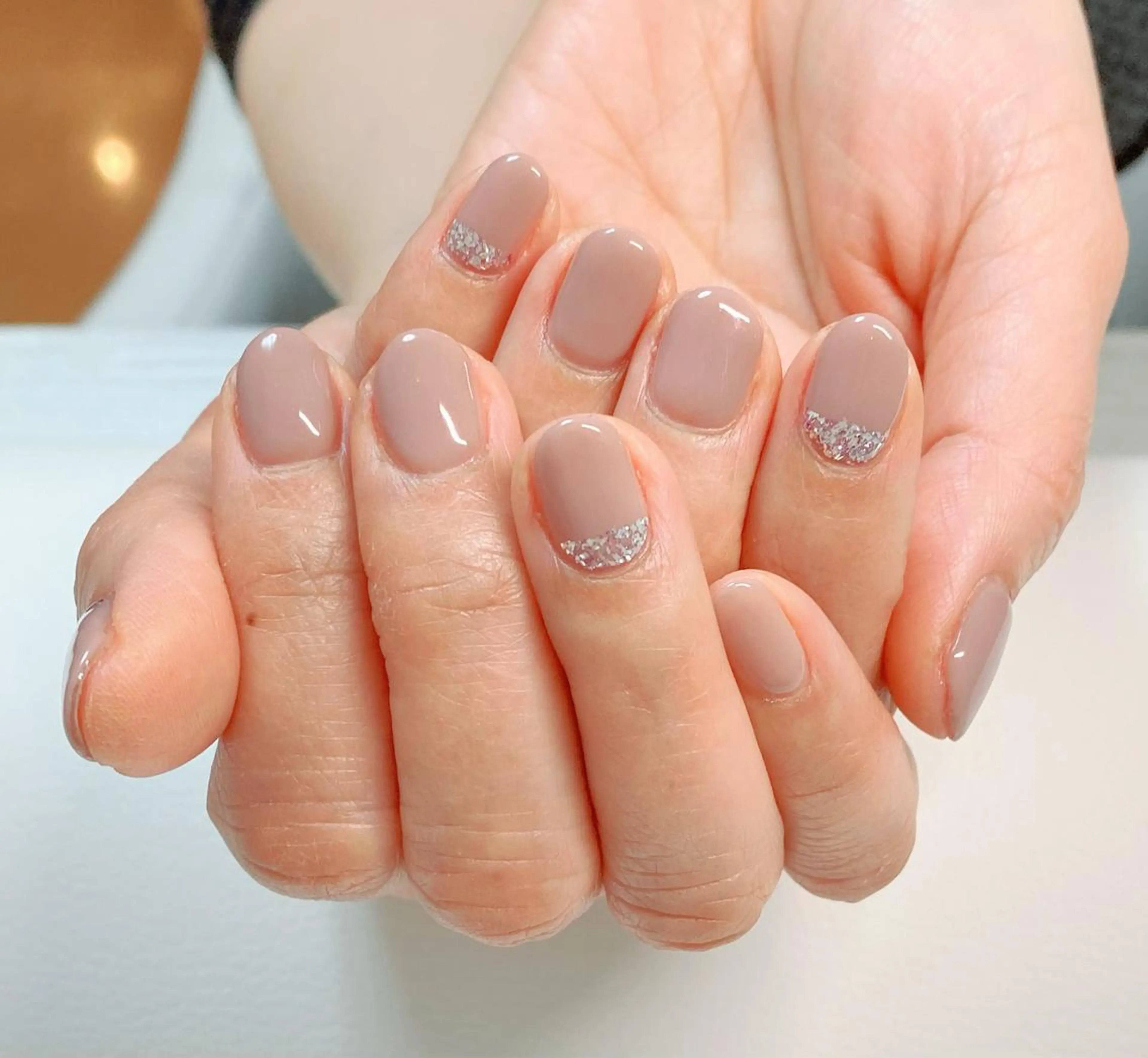 ネイル ラメ(グリッター) ワンカラーネイル eyelash & nail  AN所属・eyelash & nail  ＡＮのマツエク・マツパデザイン