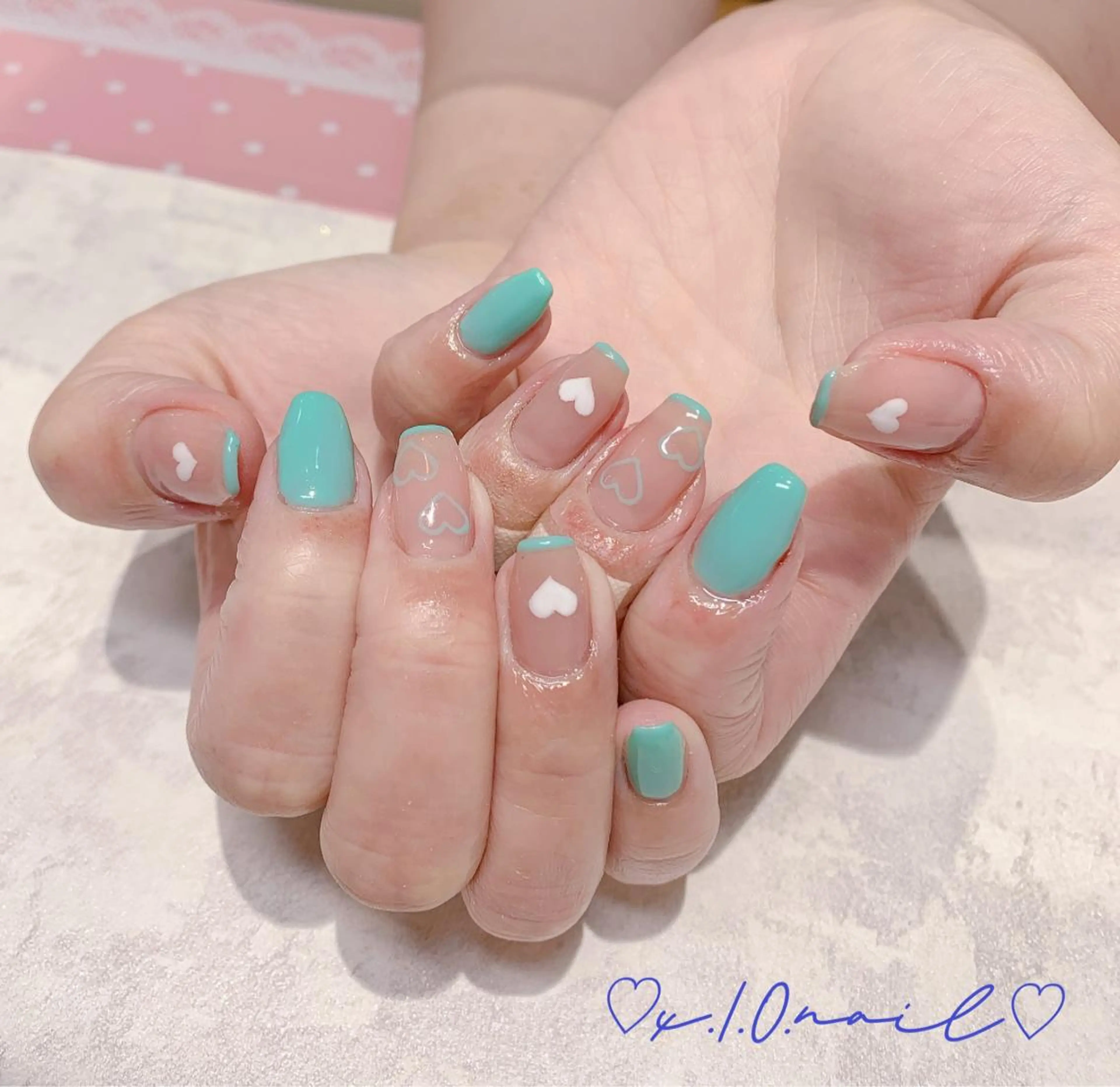 ネイル アニマル柄 アートネイル ニュアンスネイル ネイルチップ ハンドネイル x.1.0.nail ♡Cのネイルデザイン