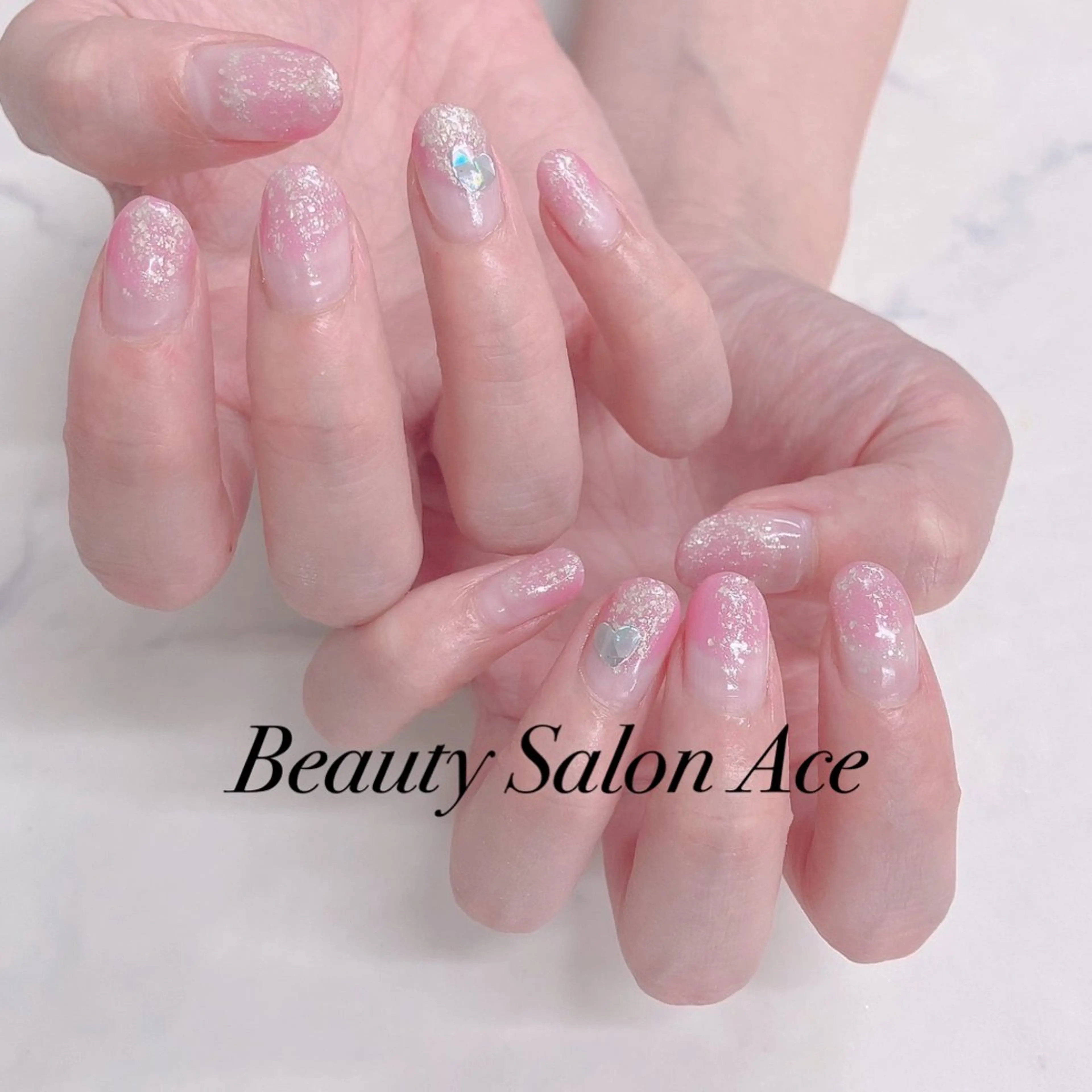 ネイル ハート メンズネイル 夏ネイル ハンドネイル ハンドケア Beauty Salon Ace（ネイルサロン　エース）所属・池袋フィルイン Ace♡長さだしのネイルデザイン