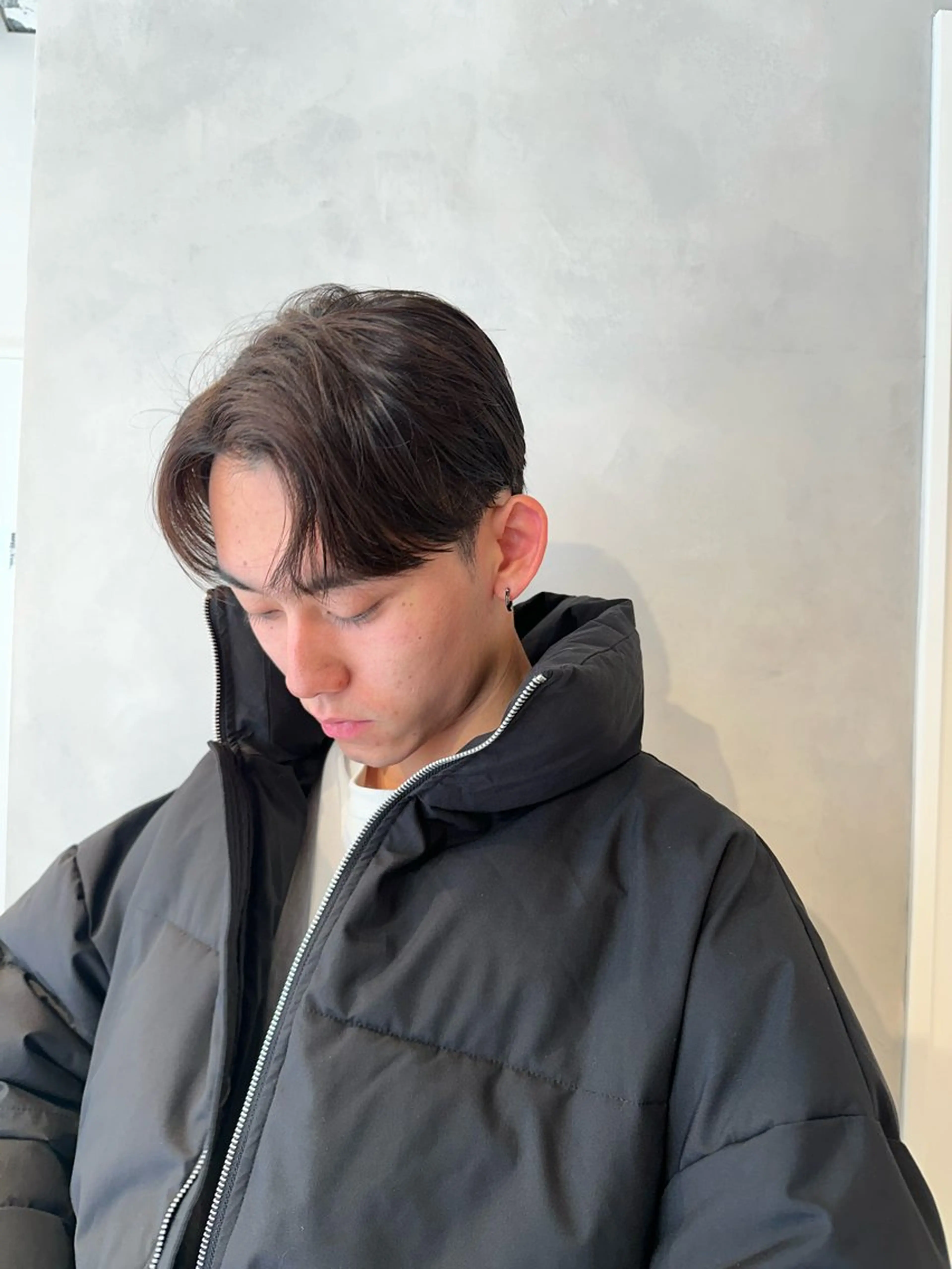 ショート メンズ カット ヘアセット 渋谷レイヤーカット/ 暖色艶カラー🩵高橋のヘアスタイル