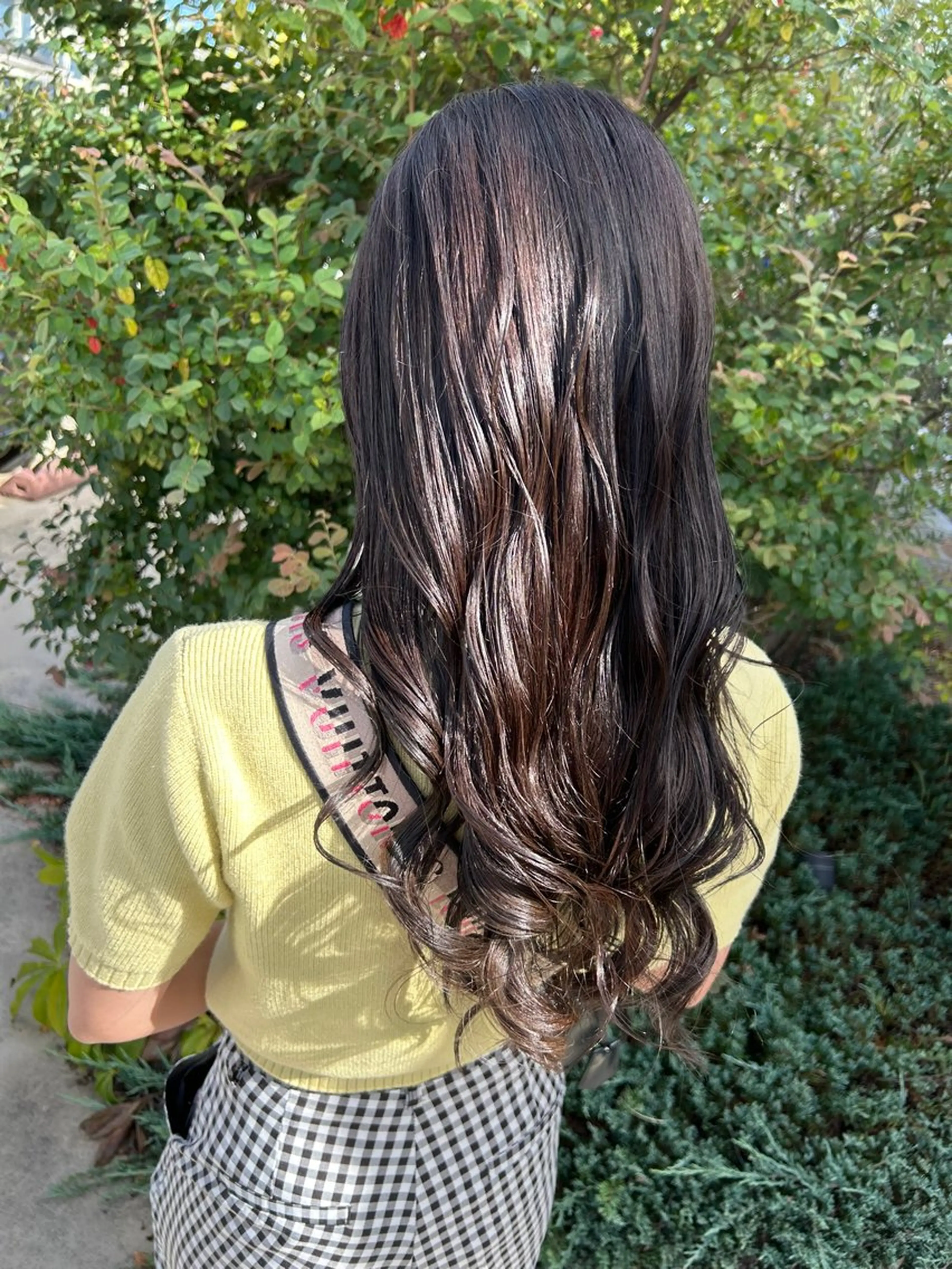 ロング ヘアカラー トリートメント 清原 里菜のヘアスタイル