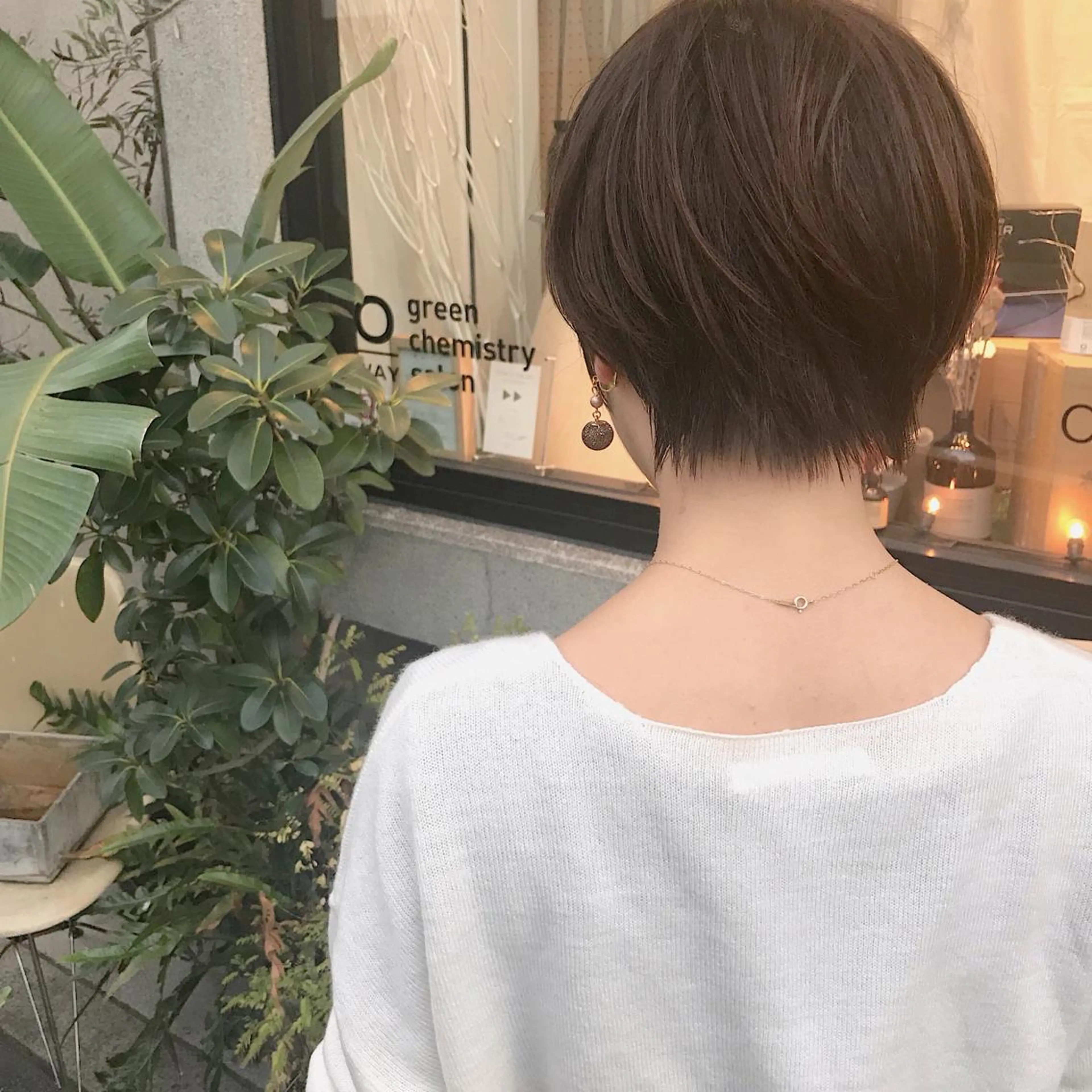 ショート カット ヘアカラー トリートメント 艶髪color💎髪 質改善ストレート大吉のヘアスタイル