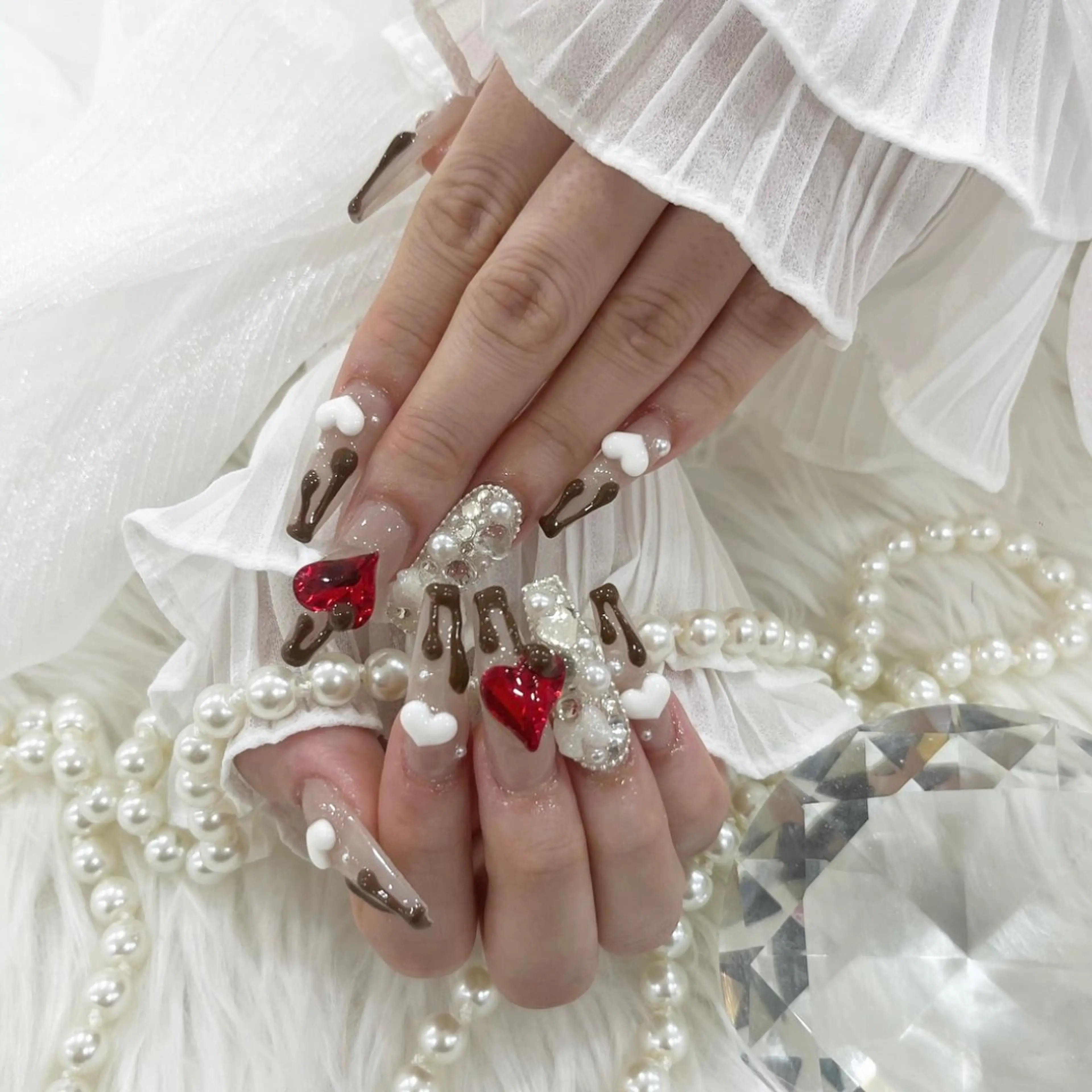 ネイル アートネイル バレンタイン FLY Nail Salonのネイルデザイン