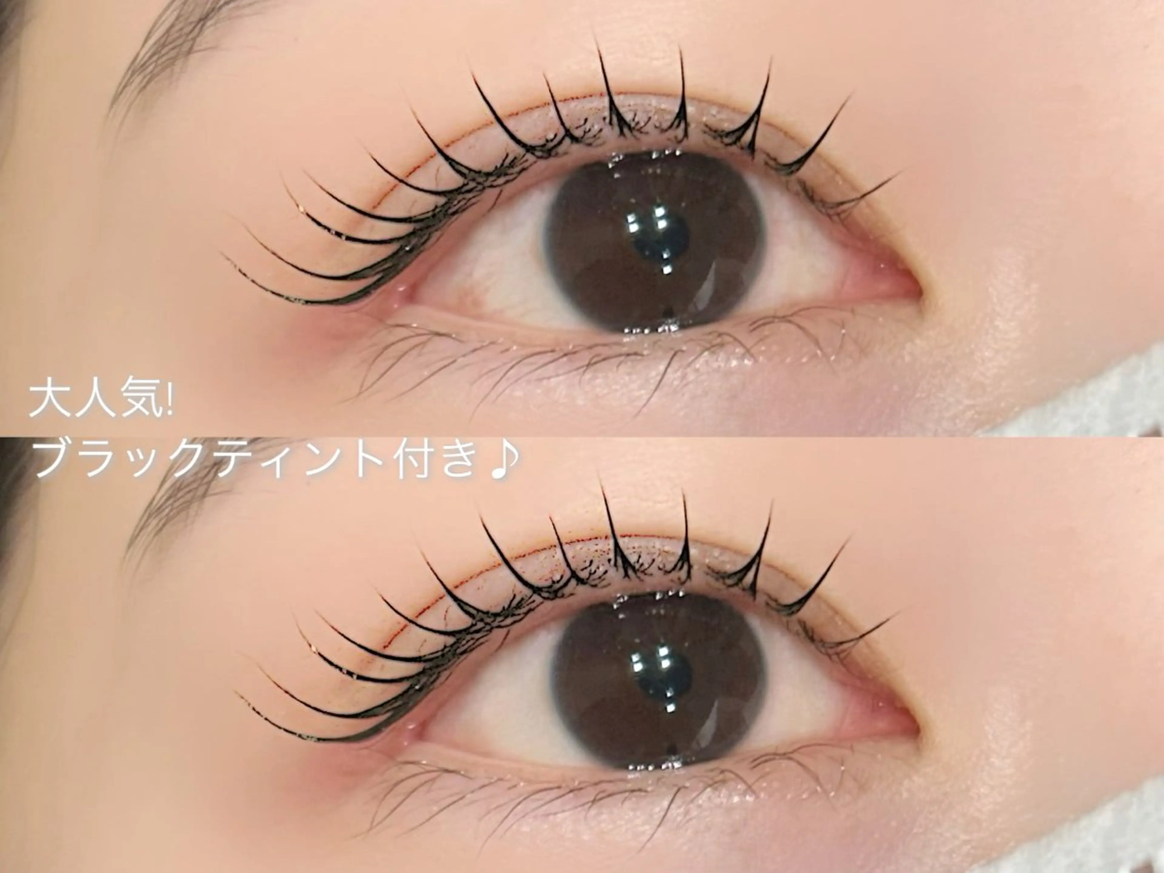 【上まつげパーマ＋ブラックティント＋コーティング仕上げ♪】の写真