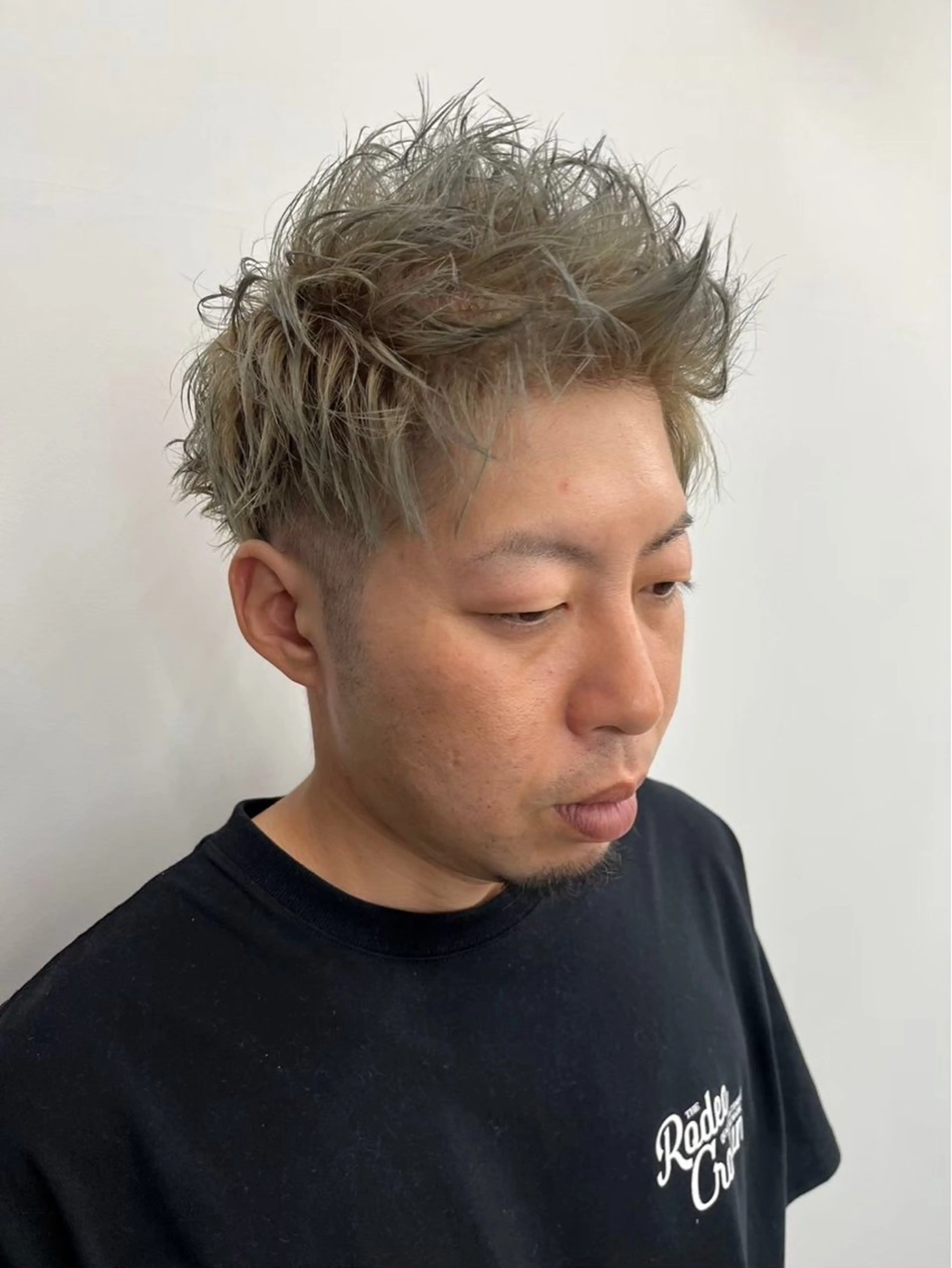 ショート カラー メンズ カット ヘアカラー ニュアンスパーマ/ ウルフ/ときなのヘアスタイル