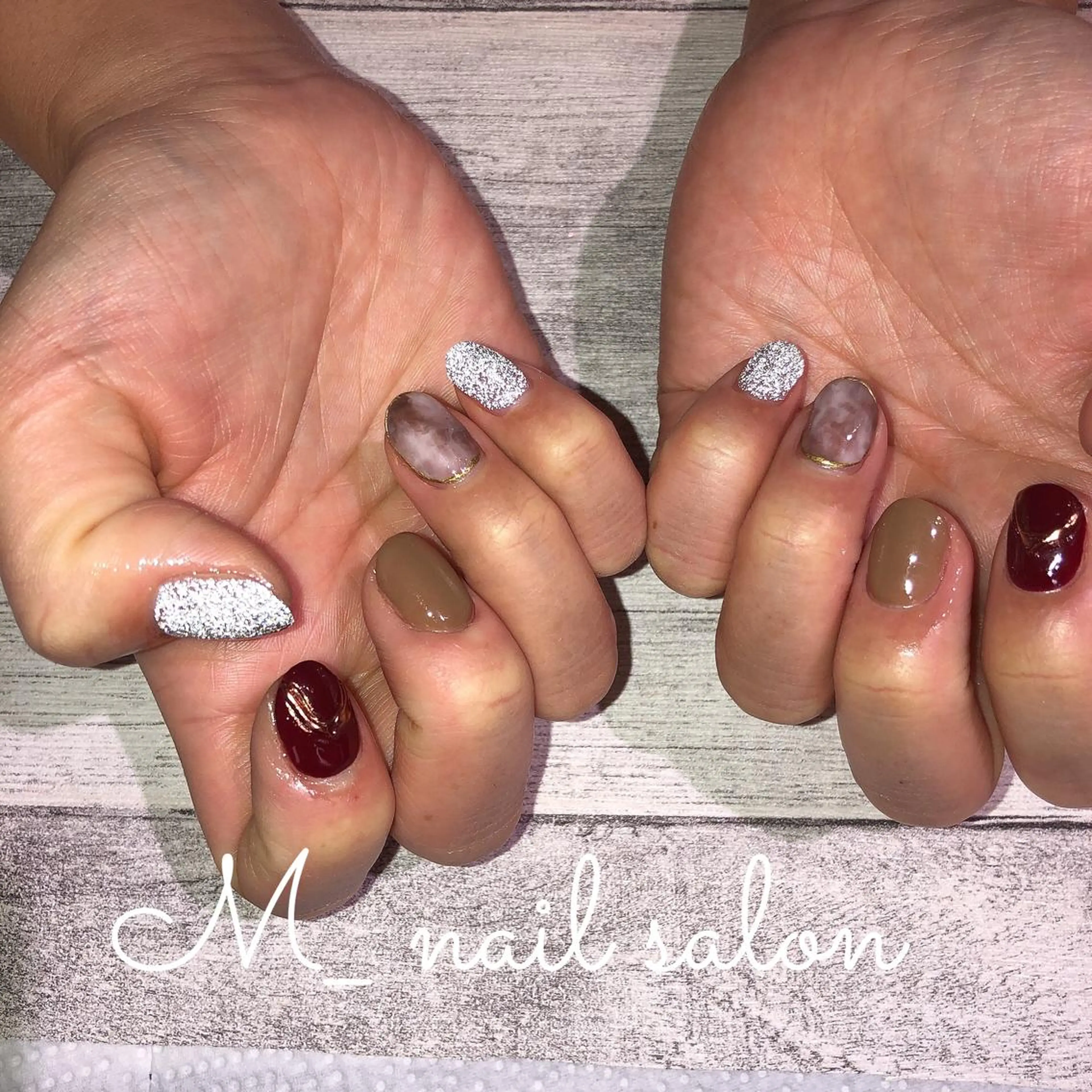 ネイル 冬ネイル クリスマス M_nail salon所属・M_ nail salonのネイルデザイン