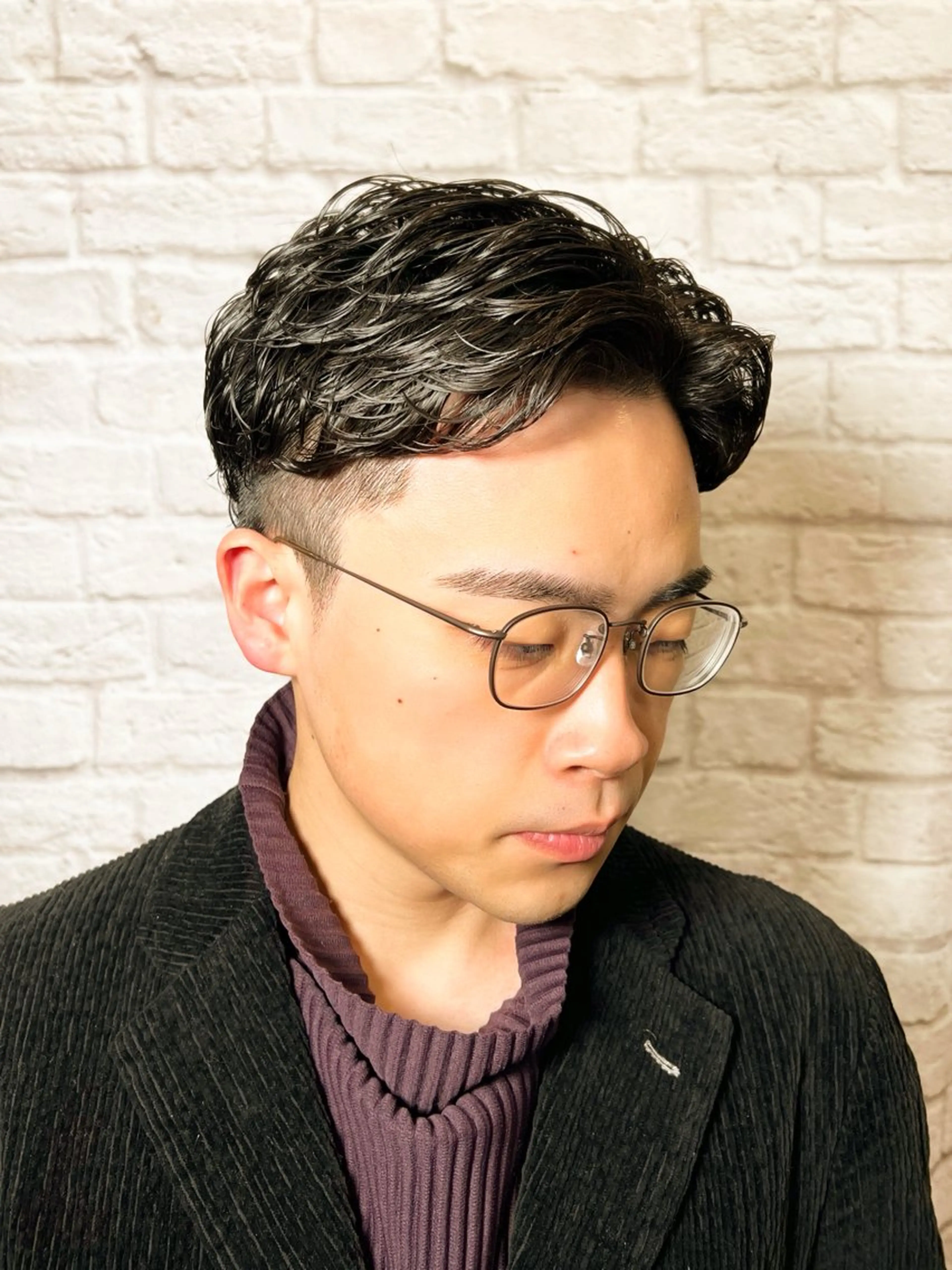 ショート カラー パーマ ヘアアレンジ メンズ カット パーマ メンズカット/パーマ 山崎航平💈のヘアスタイル