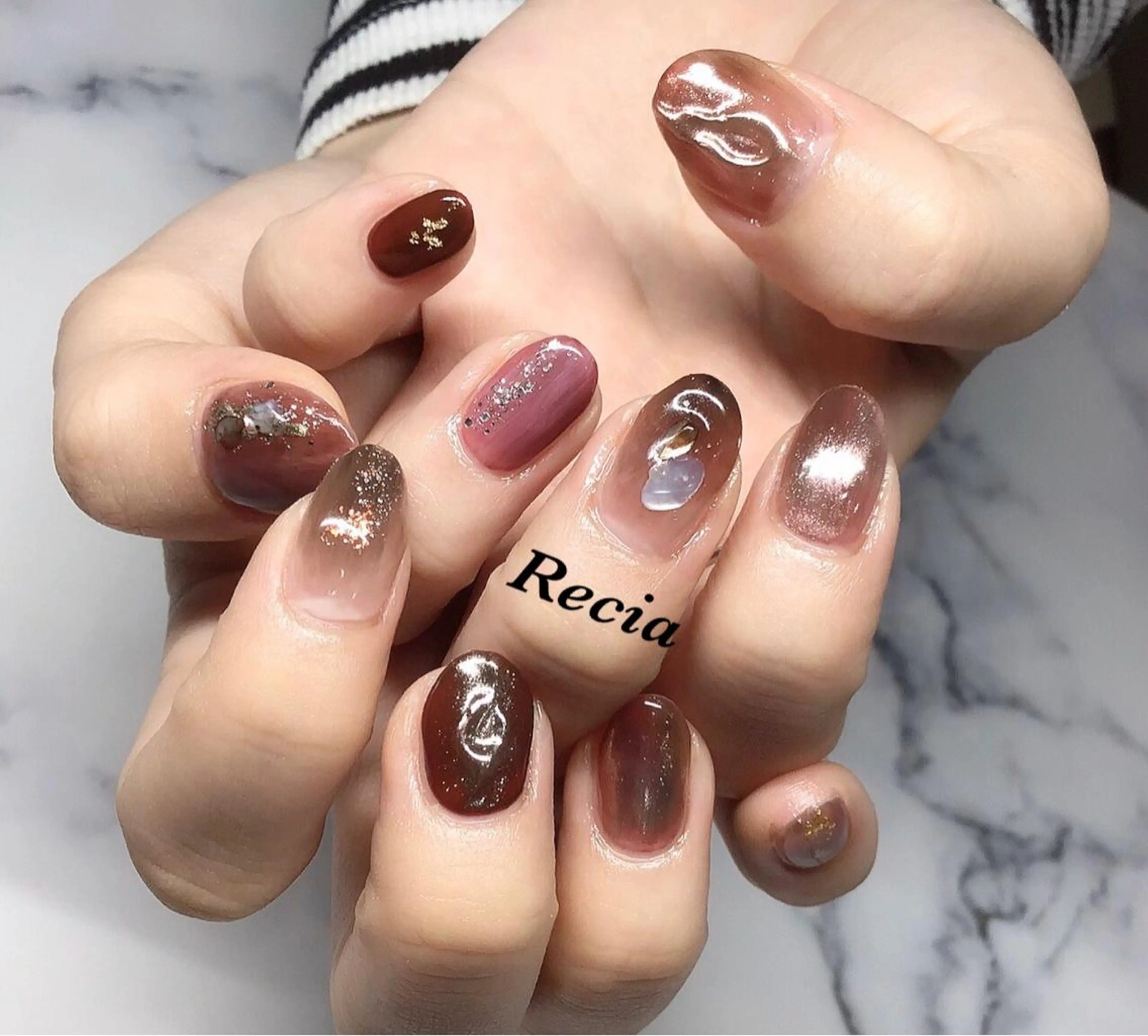 ロング カラー キッズ ネイル マツエク・マツパ 福田 加奈のネイルデザイン