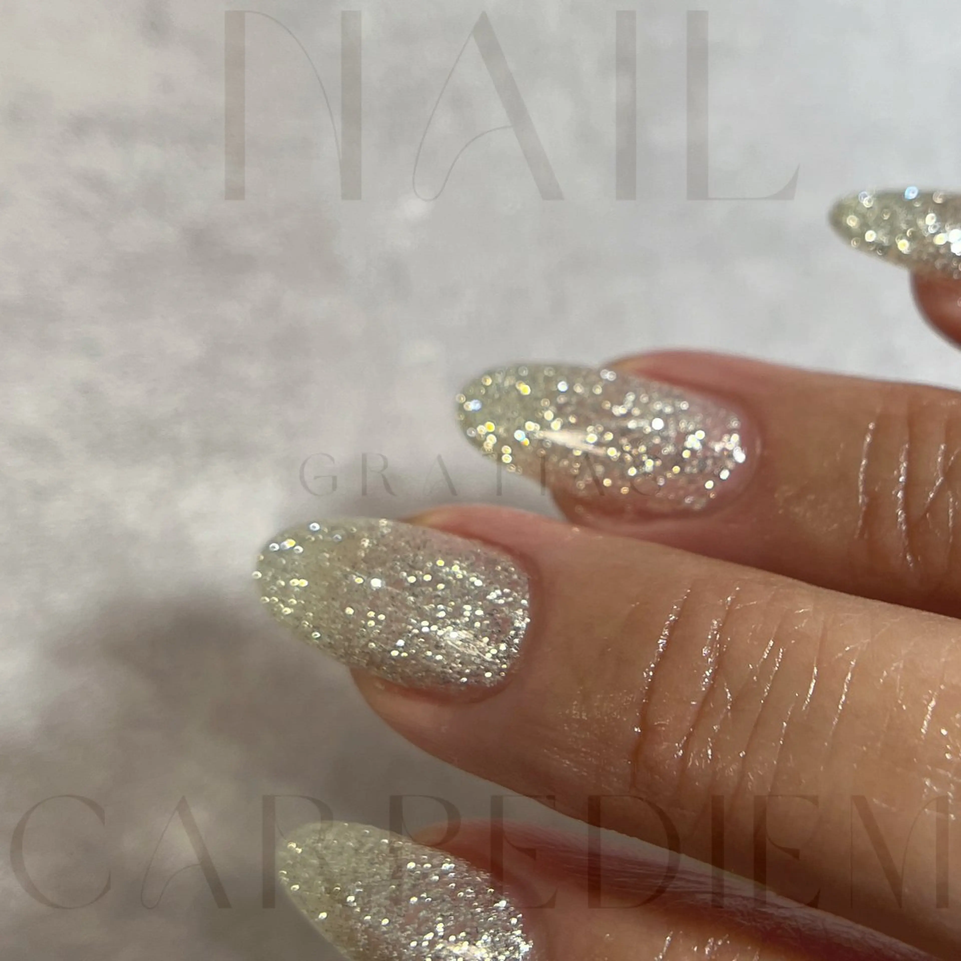 ネイル キラキラネイル ラメ(グリッター) 城東区ネイルサロン carpediemのネイルデザイン