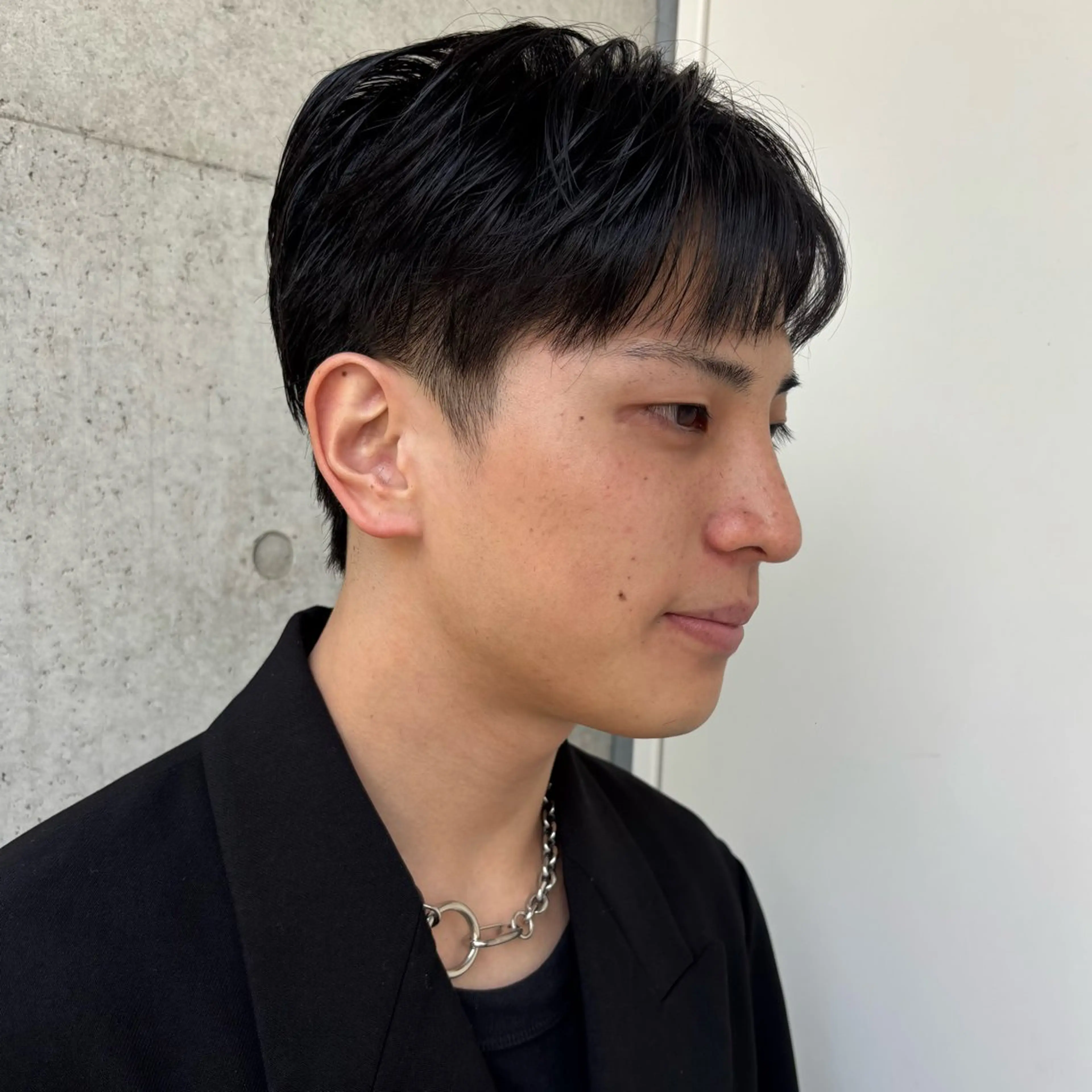 メンズ ダウンパーマ メンズ韓国風 メンズパーマ メンズショート 刈り上げ カット 杉江花琳/ メンズヘア/韓国ヘアのヘアスタイル