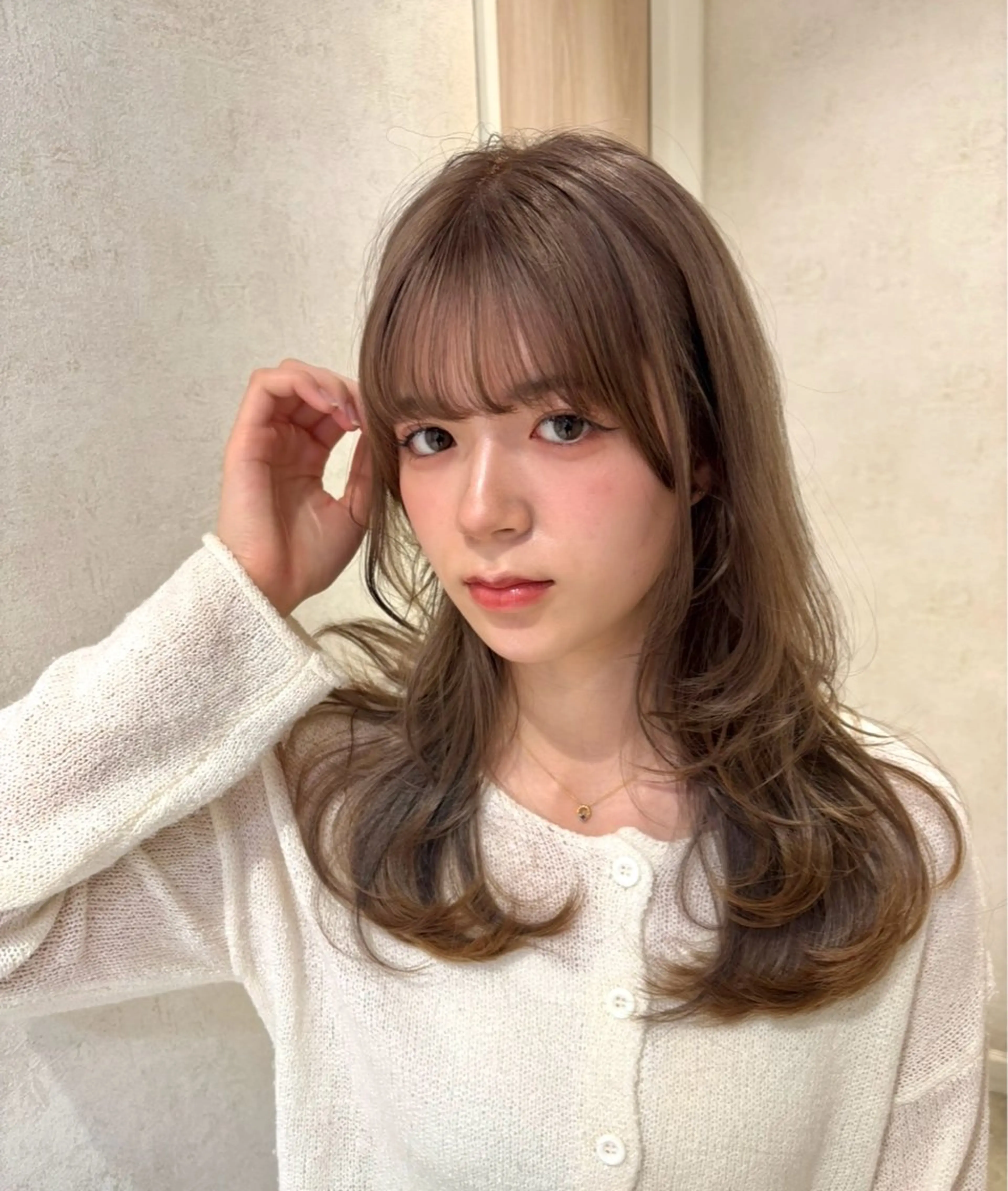 ロング カラー レイヤー/ベージュ/ Yurika🐝🤎のヘアスタイル