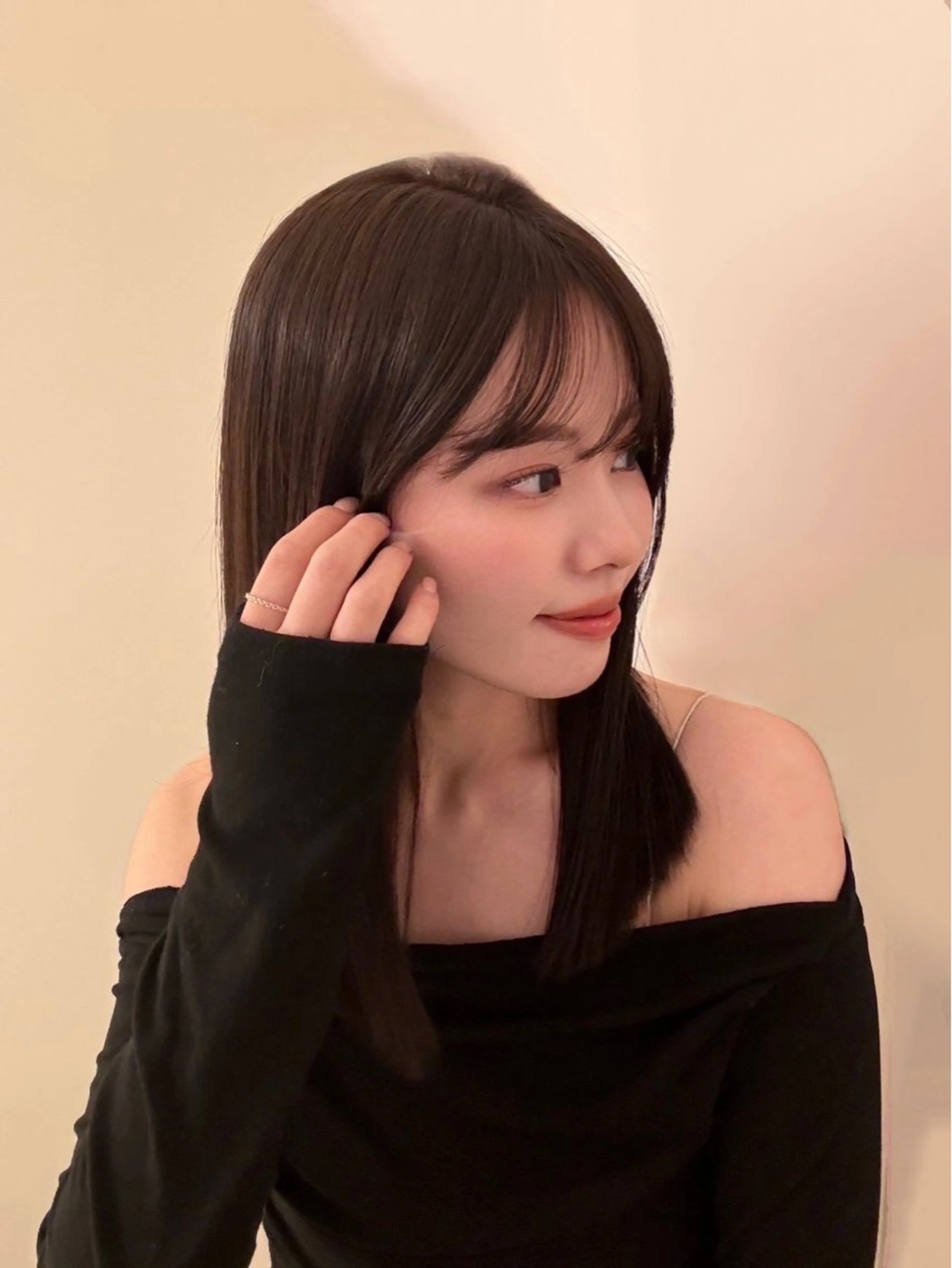 ミディアム カラー グレージュ ❣️圧倒的透明感ヘア ❣️yukinaのヘアスタイル