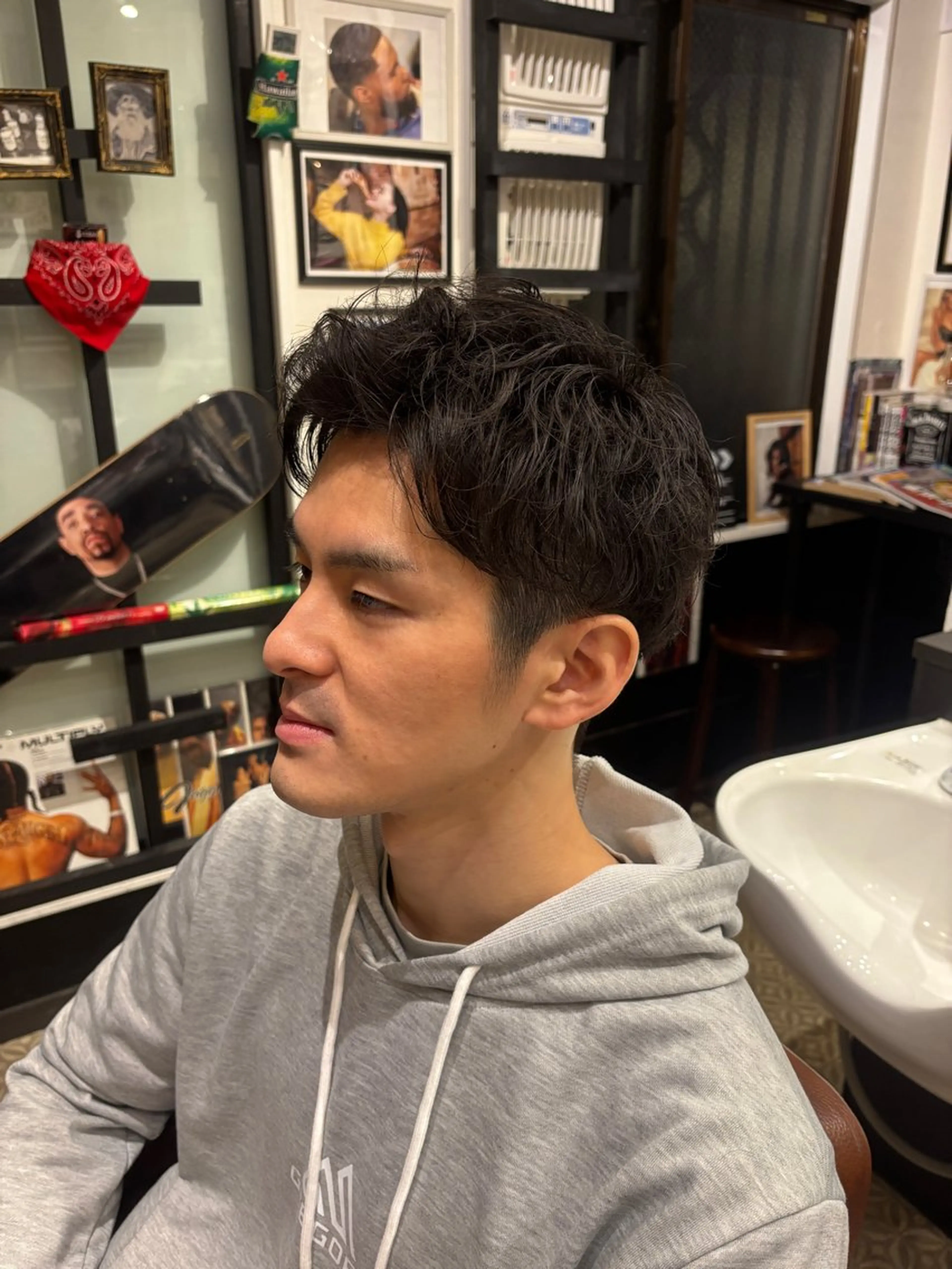 ショート パーマ メンズ CribHoodbarbershop所属・白井 昇太のヘアスタイル