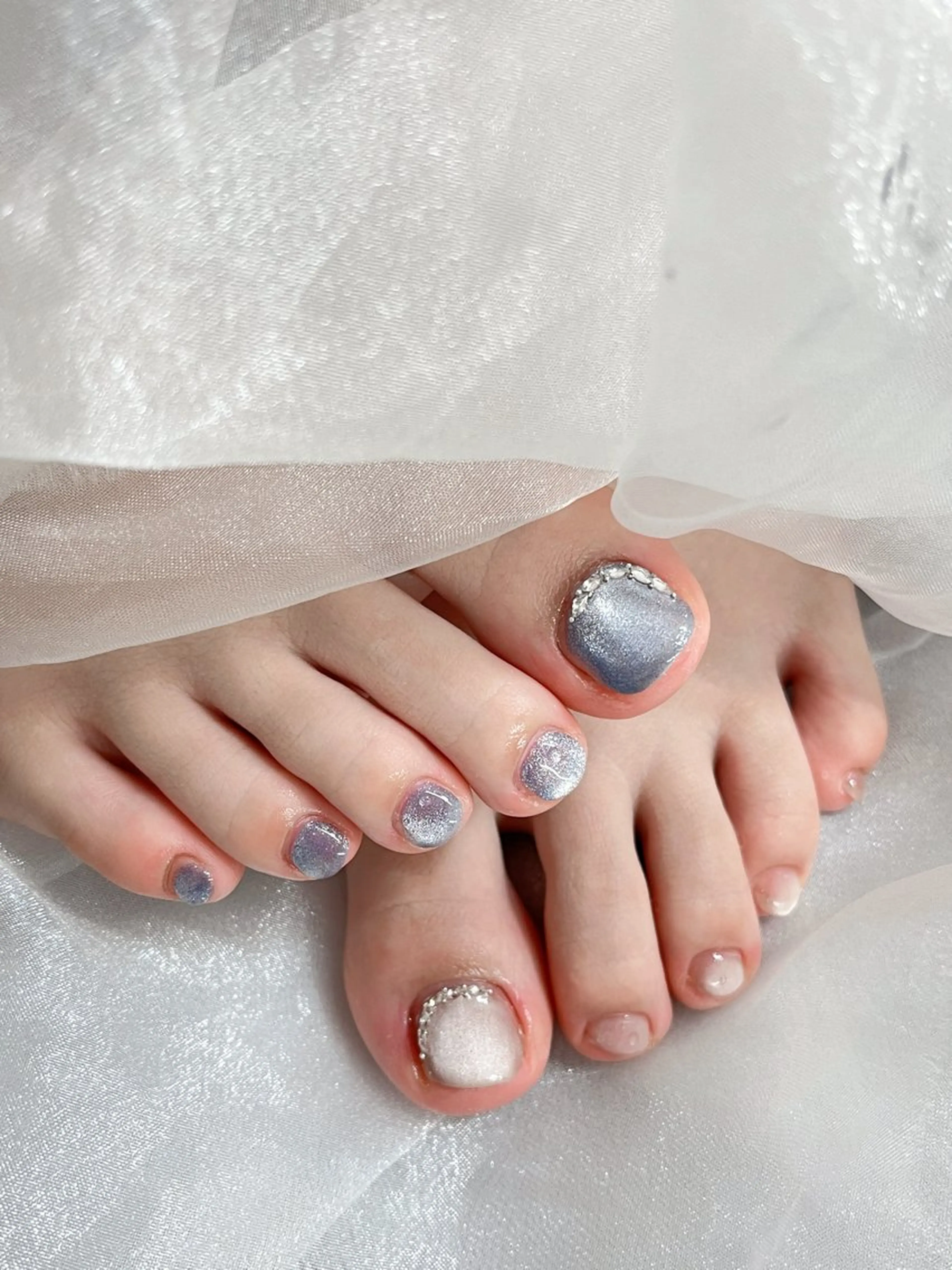 ネイル チークネイル フットネイル フレンチネイル 韓国ネイル 持ち込み candy nail 韓国風ワンホンネイルのネイルデザイン