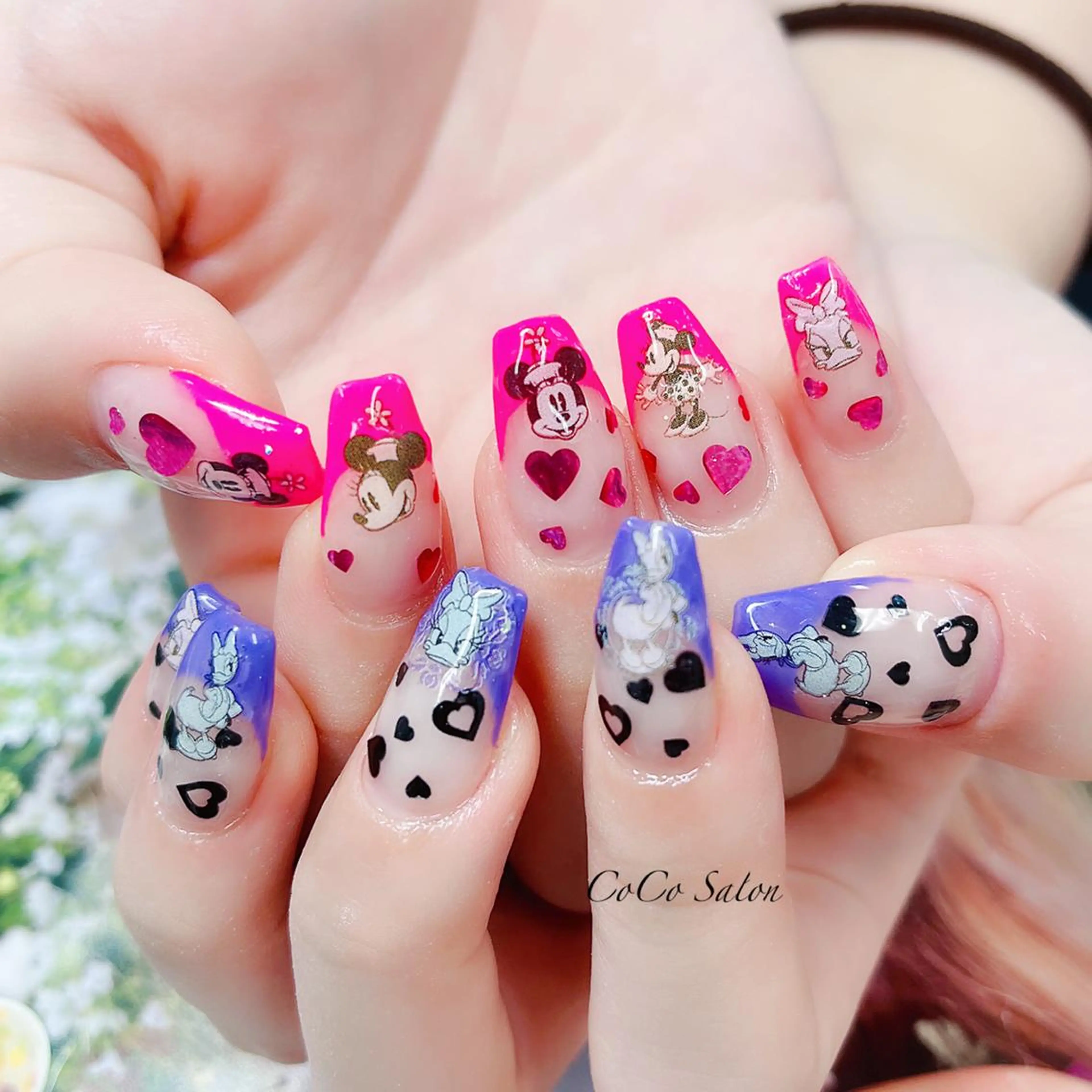 ネイル 成人式 長さ出し フレンチネイル ジェルネイル ハート ハンドネイル CoCoSalon ネイル/まつ毛予約のネイルデザイン