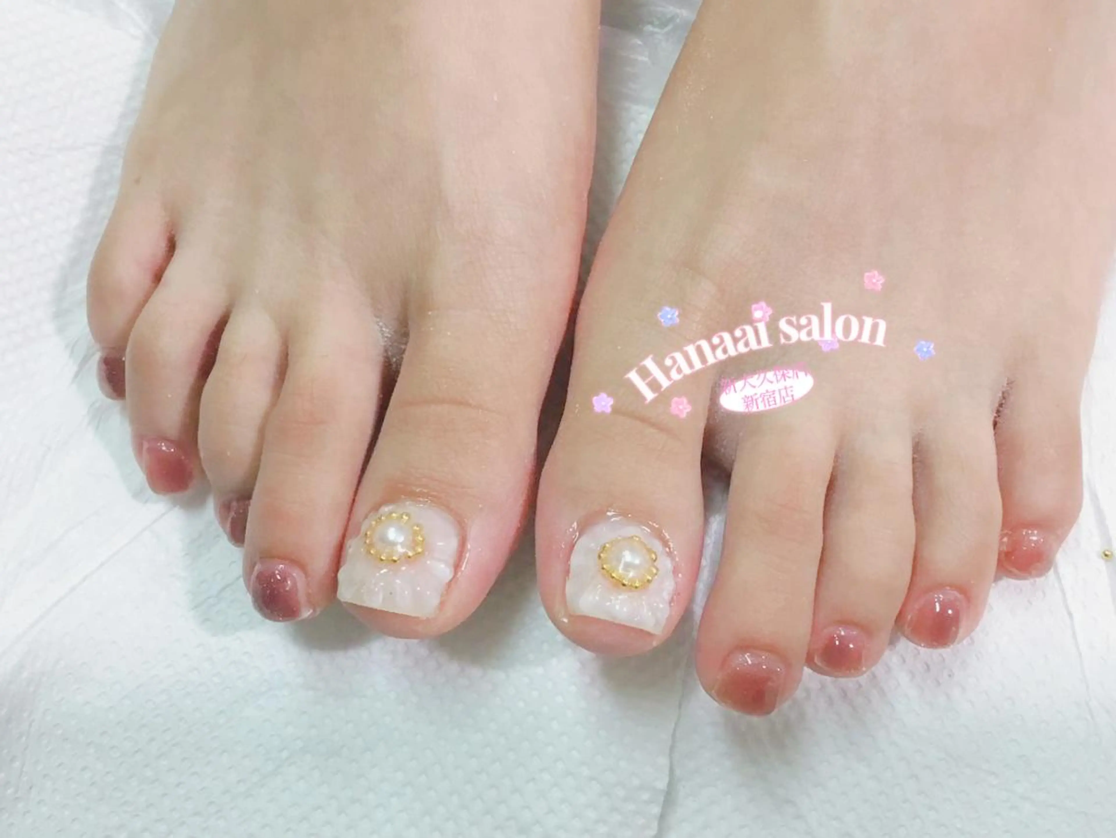 【オフ込】超人気限定（アート）一個フットネイルコース【マグネット変更無料】¥6980円→5980円の写真