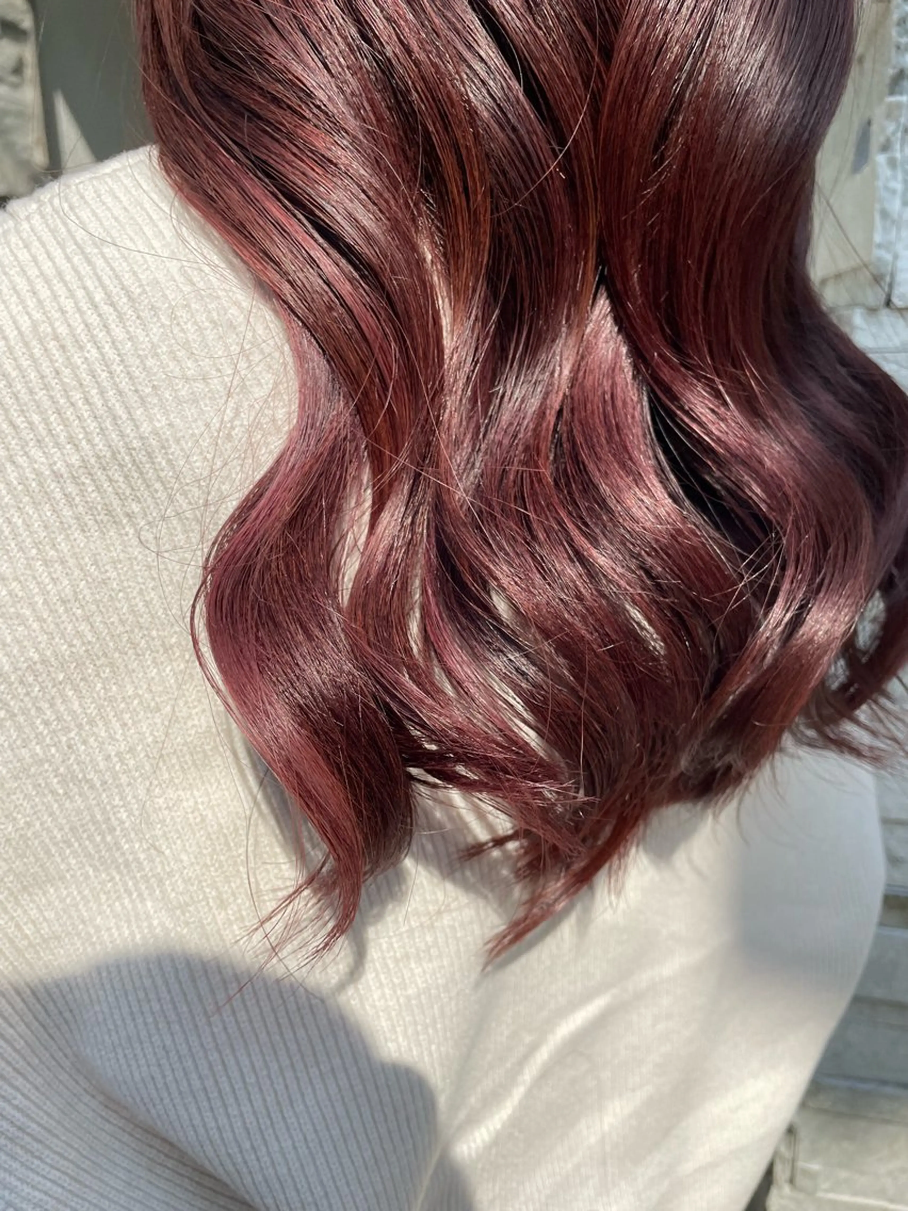 ロング カラー ピンクカラー レッドカラー 💖KANAMI💖 似合わせヘアスタイルのヘアスタイル