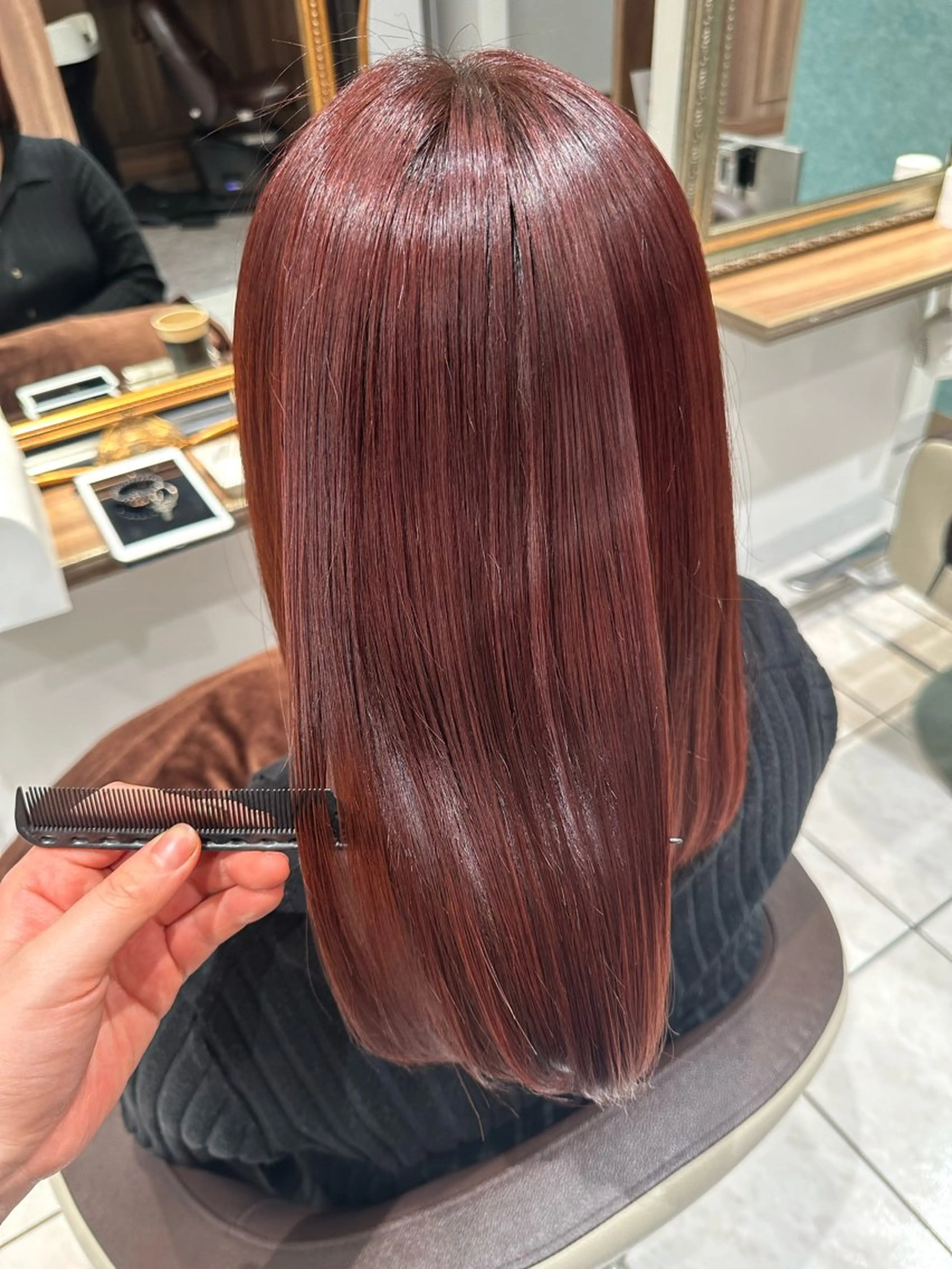 セミロング カラー ヘアカラー トリートメント Ash西葛西 /momijiのヘアスタイル