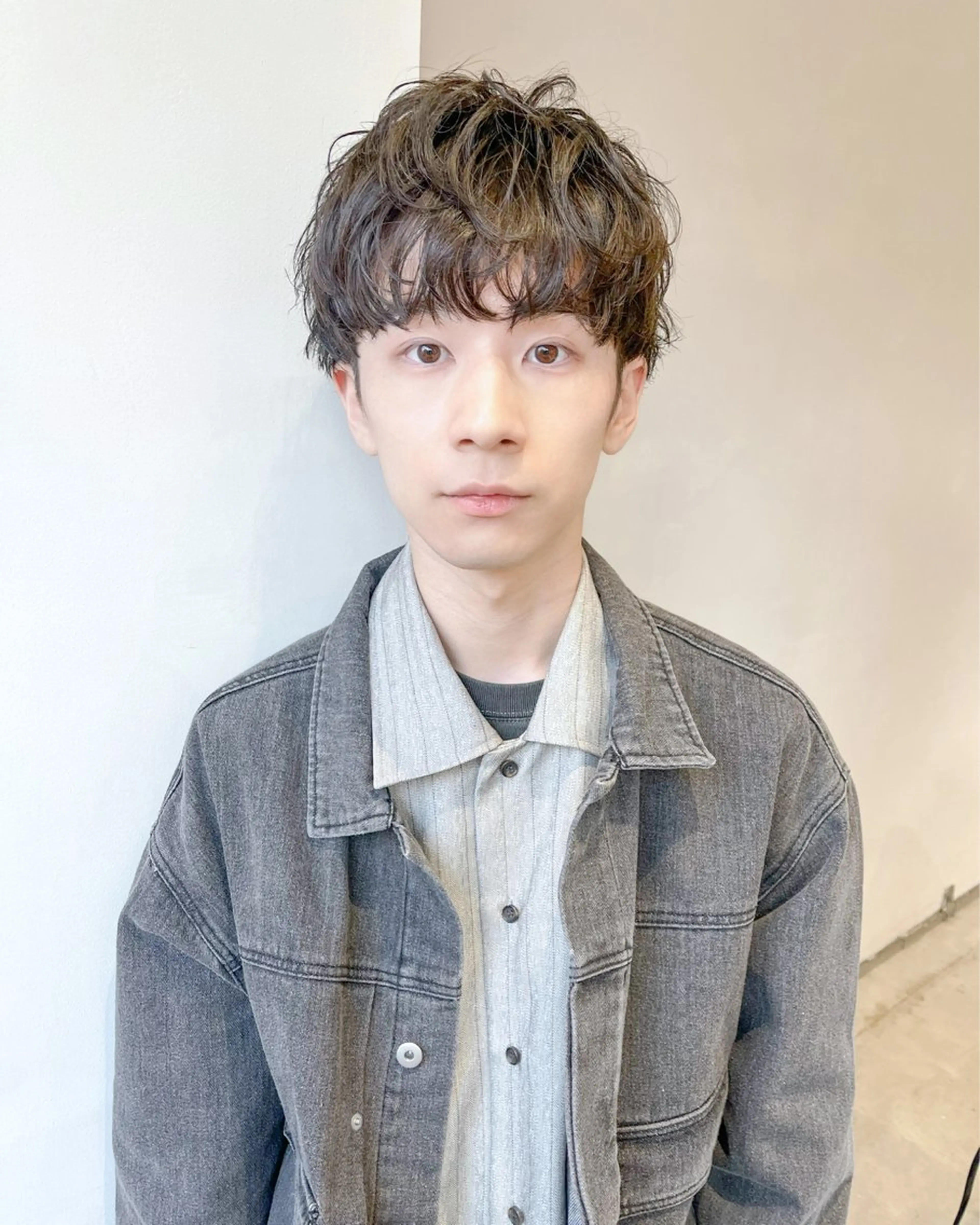 ショート パーマ メンズ カット パーマ トリートメント ill副店長 立和田純也のヘアスタイル