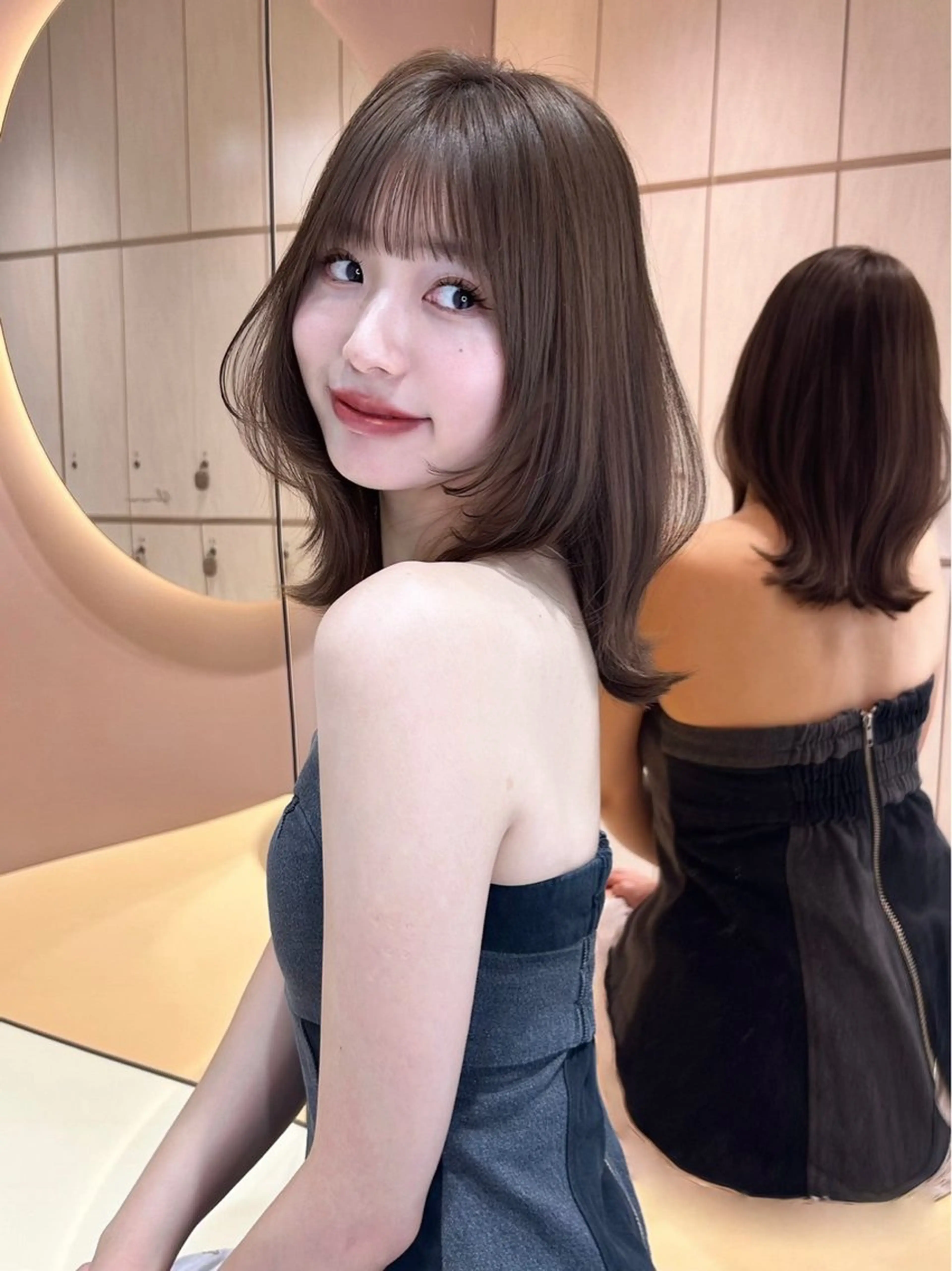 ミディアム GLROW 大宮のヘアスタイル