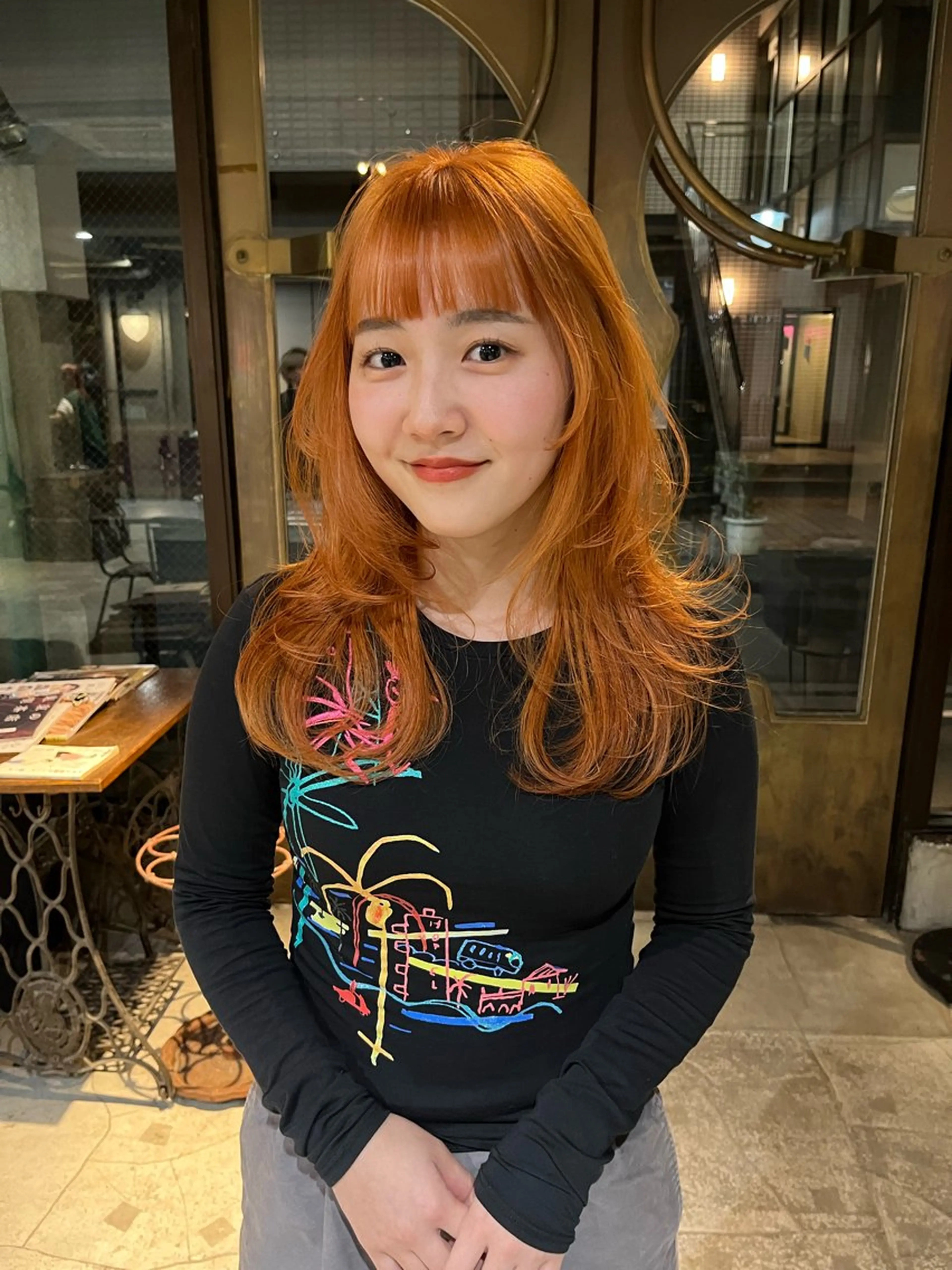 ロング カラー ヘアアレンジ ヘアカラー トリートメント ハイトーン/美髪矯正 🍃大江拓実のヘアスタイル