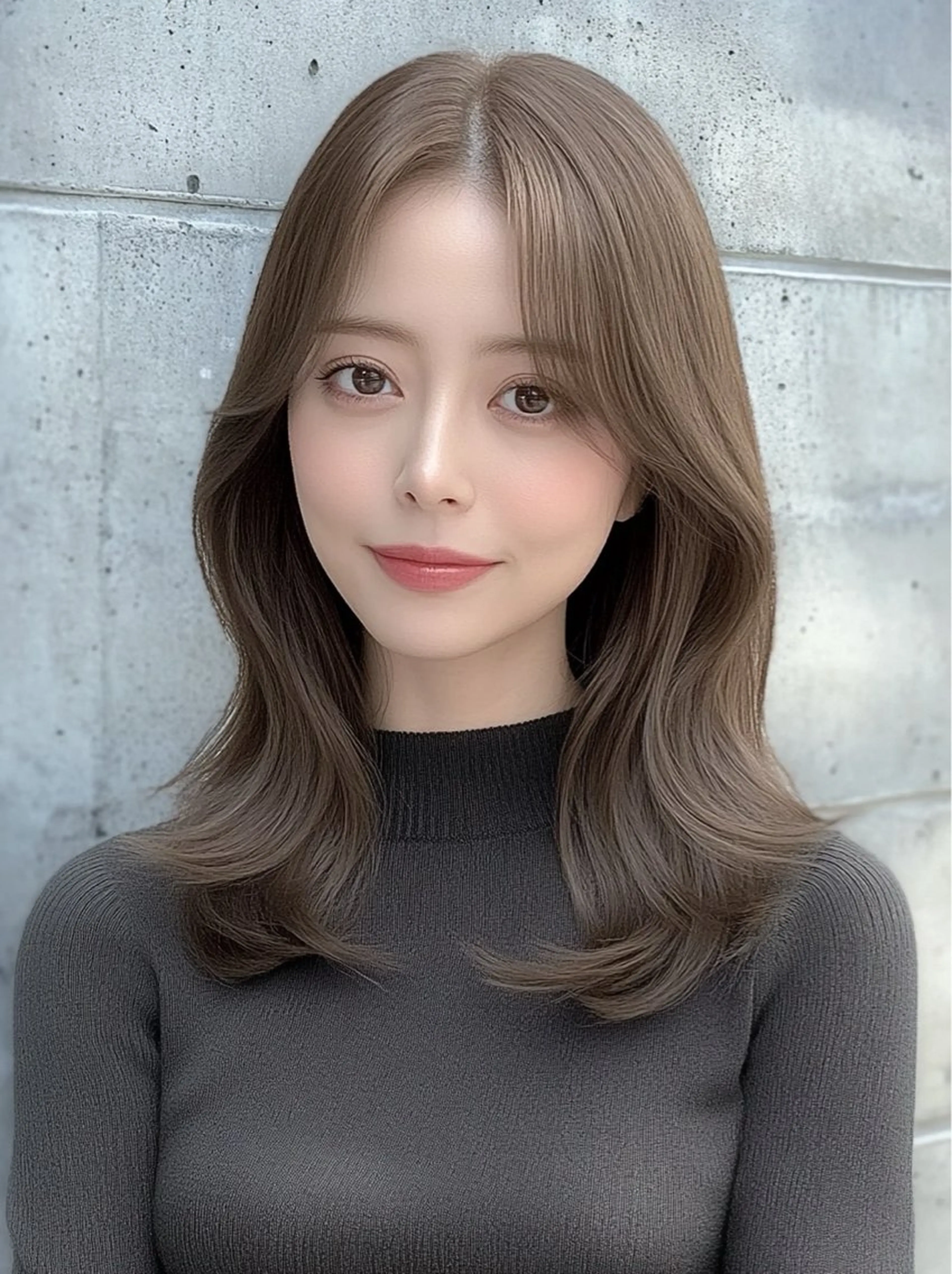 ミディアム カット ヘアカラー トリートメント 銀座/レイヤー 🌷nonoka🌷のヘアスタイル