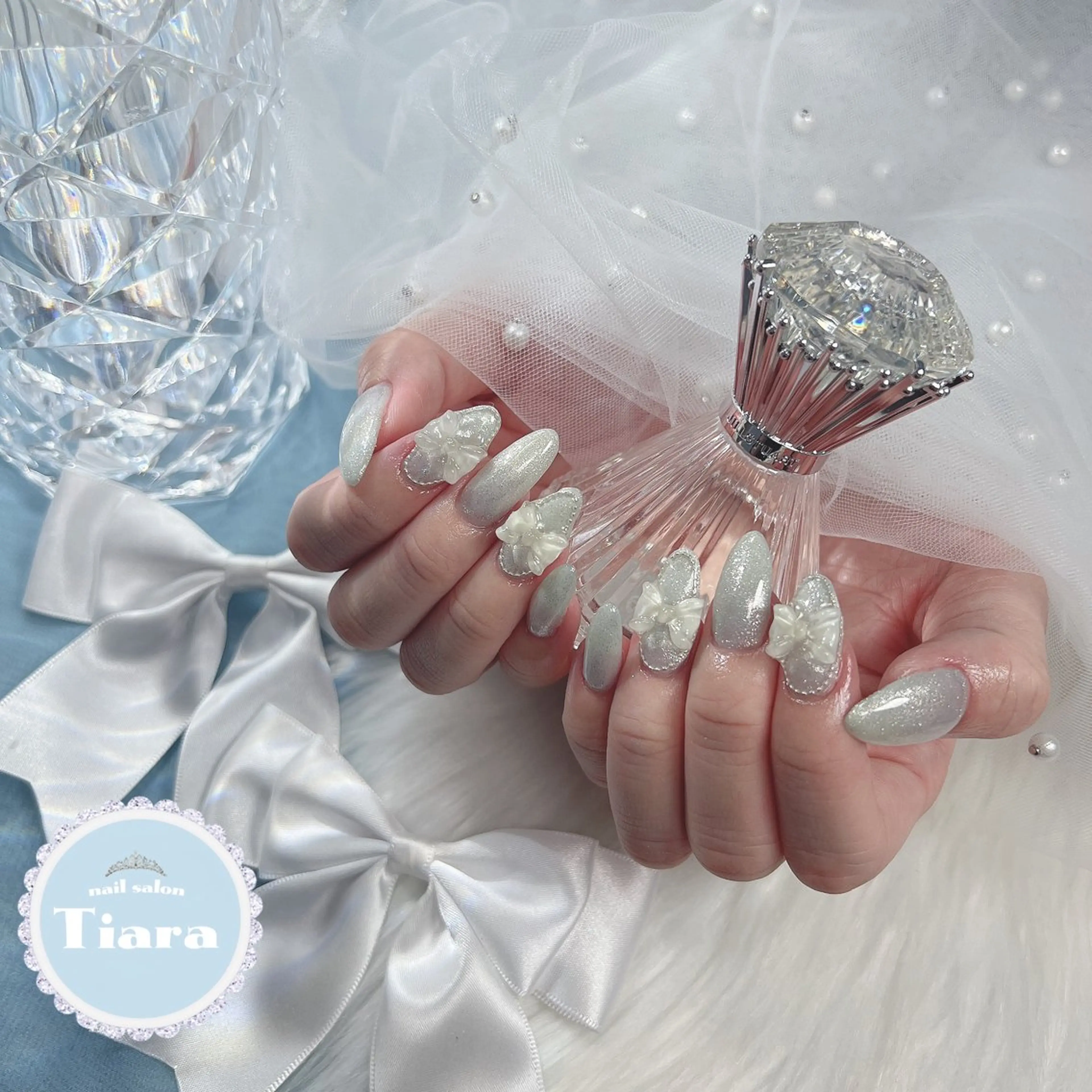 ネイル 水色 &NAIL. Rio所属・groovy 新宿店のネイルデザイン