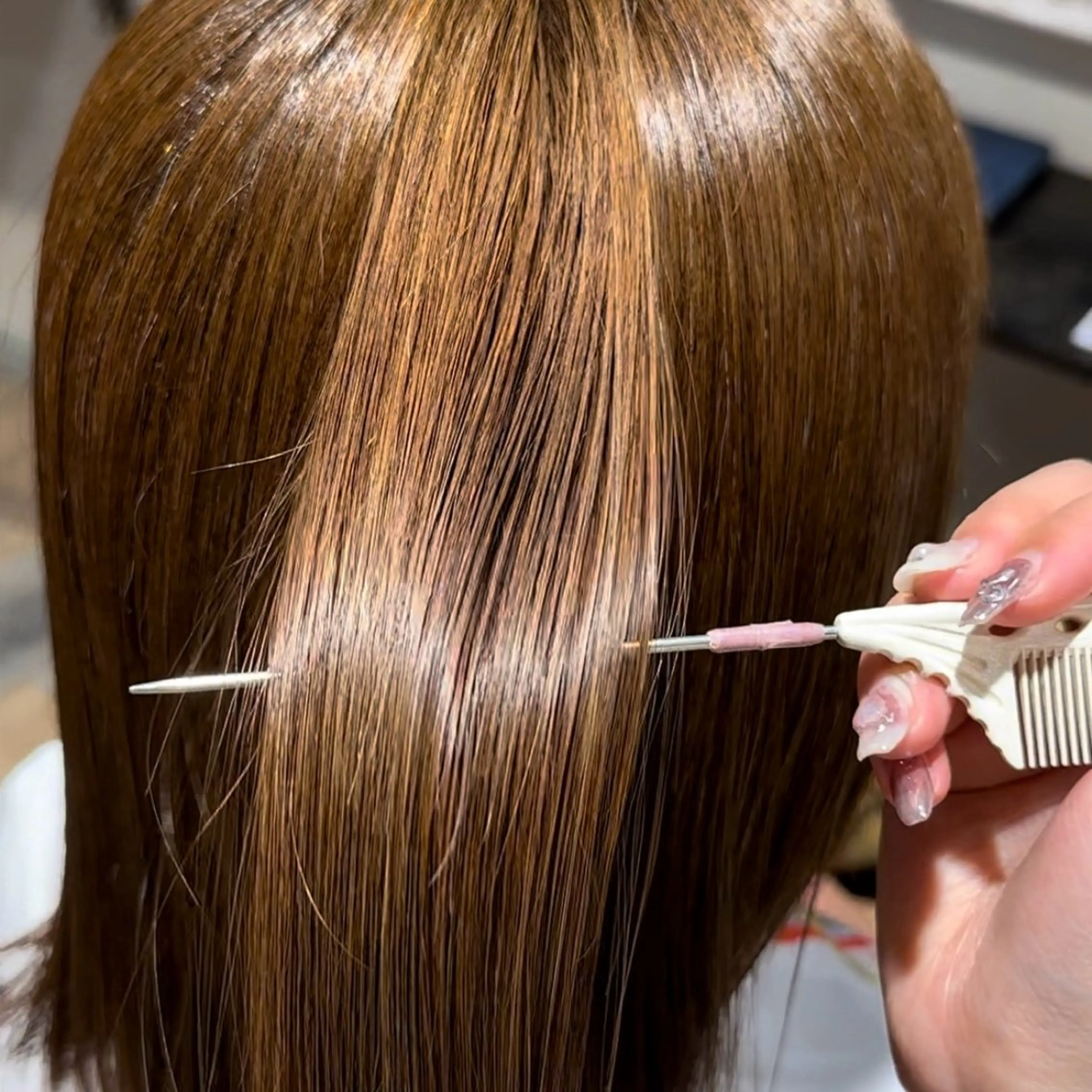 ロング 髪質改善 縮毛矯正 トリートメント 柔らかいcolor ￤韓国￤🩰マユ🩰のヘアスタイル