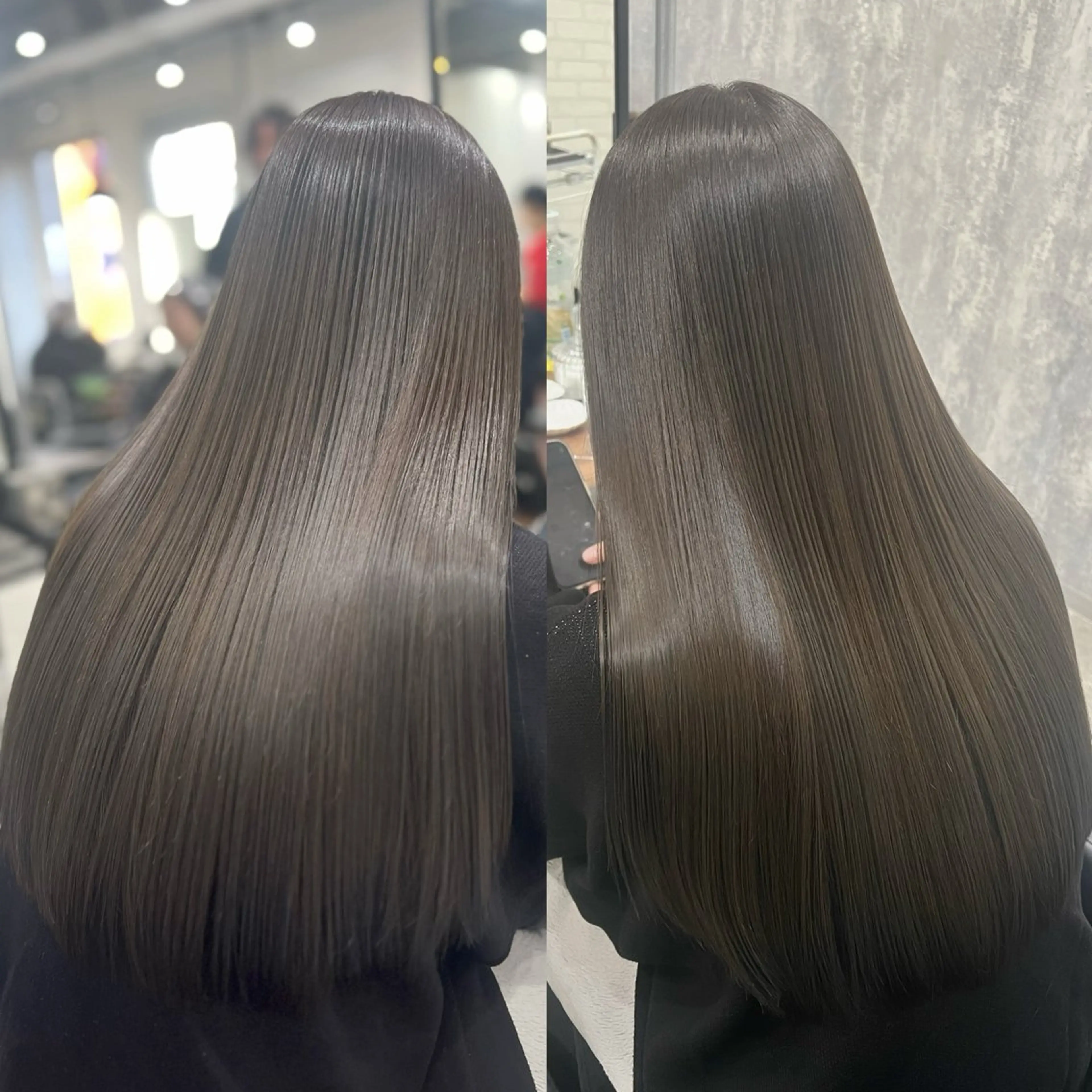 ロング 髪質改善 縮毛矯正 トリートメント カット 縮毛矯正 トリートメント 🌿海山龍馬🌿前髪 /顔まわり/レイヤーのヘアスタイル