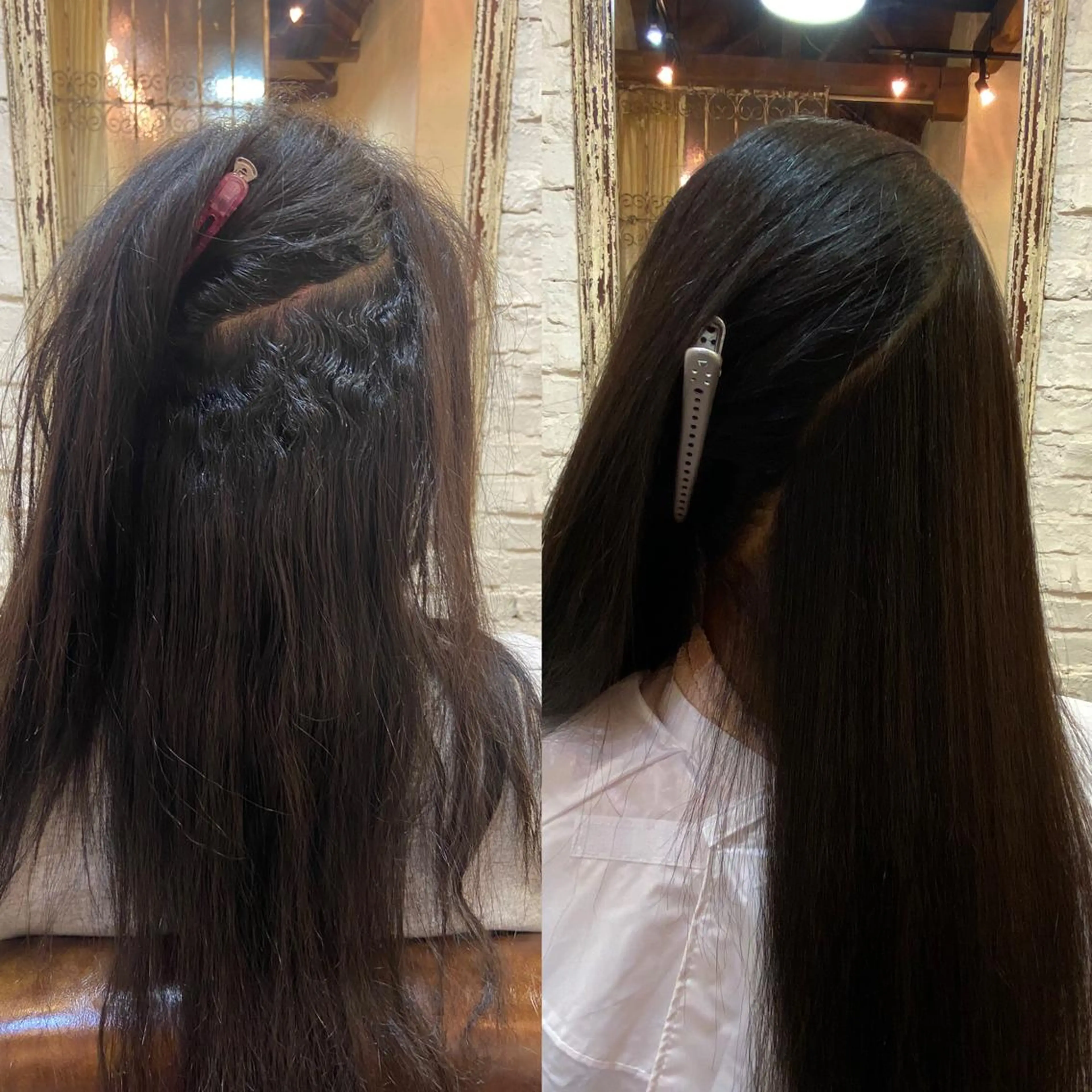 ロング パーマ ストレートパーマ ダメージレス美容師 🌱水島侑理のヘアスタイル