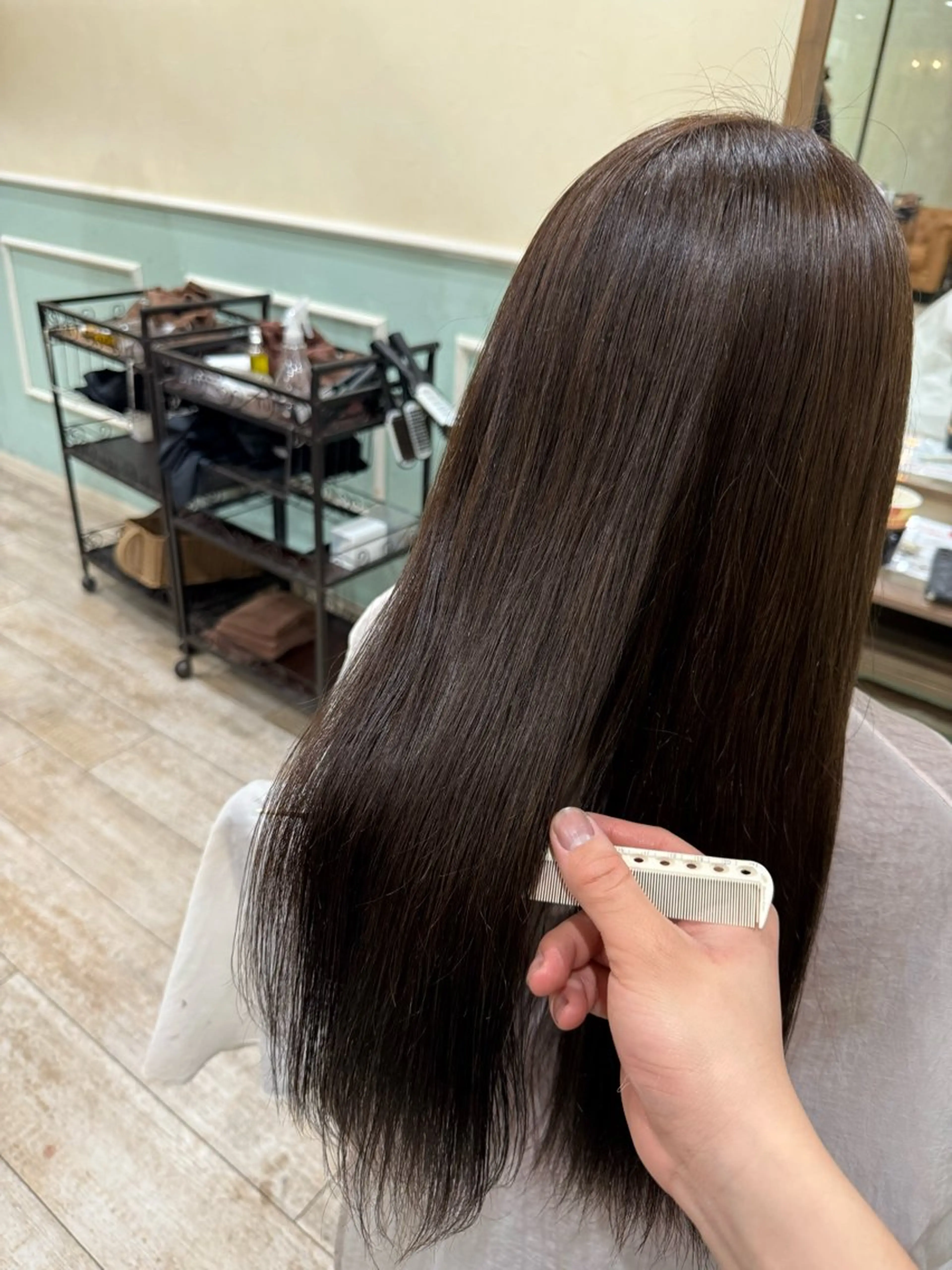 ロング 縮毛矯正 トリートメント 髪質改善/縮毛矯正 /メンズ/佐澤りょうのヘアスタイル