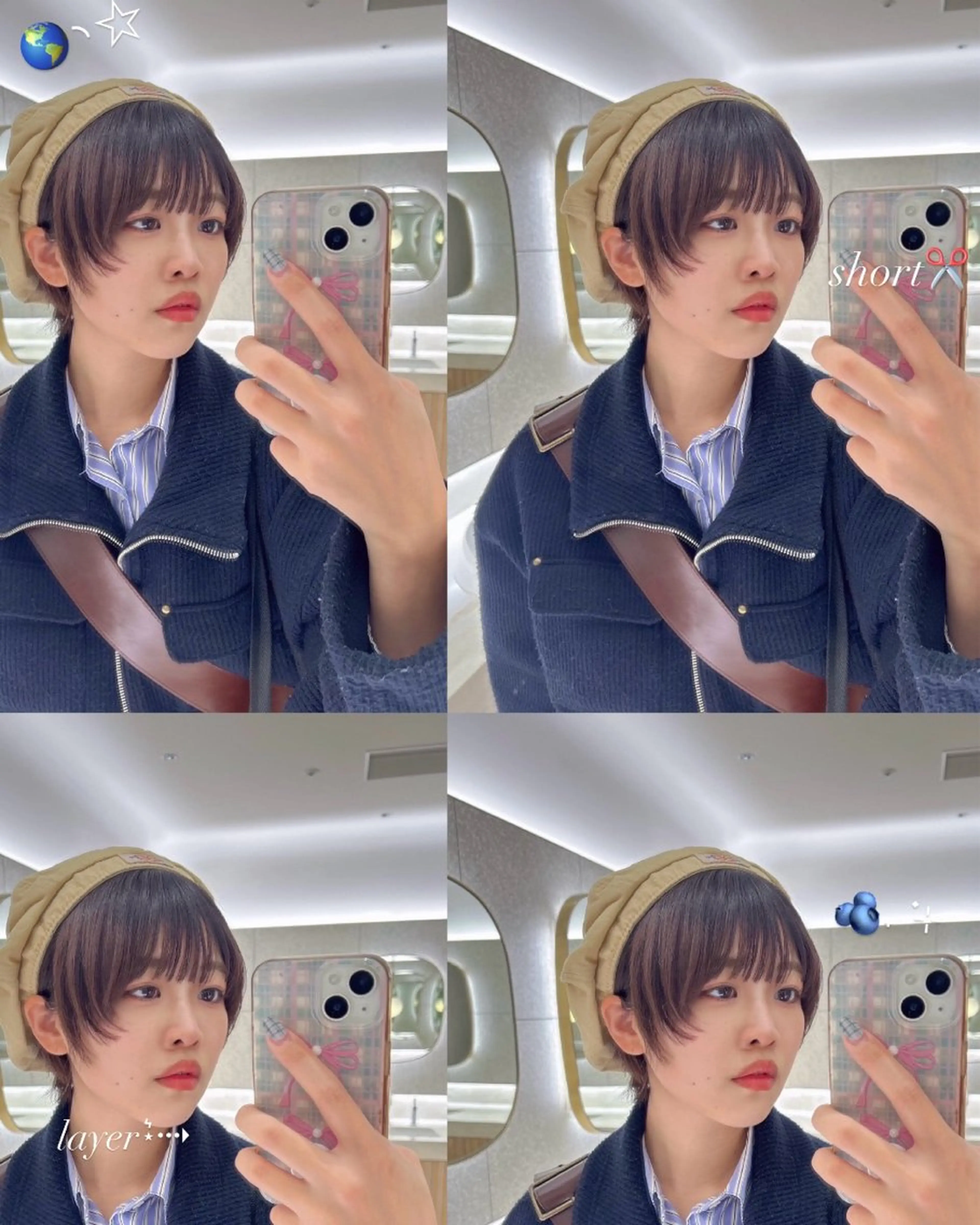 ショート レイヤーカット ショートヘア カット かどたはるな レイヤー/パーマのヘアスタイル