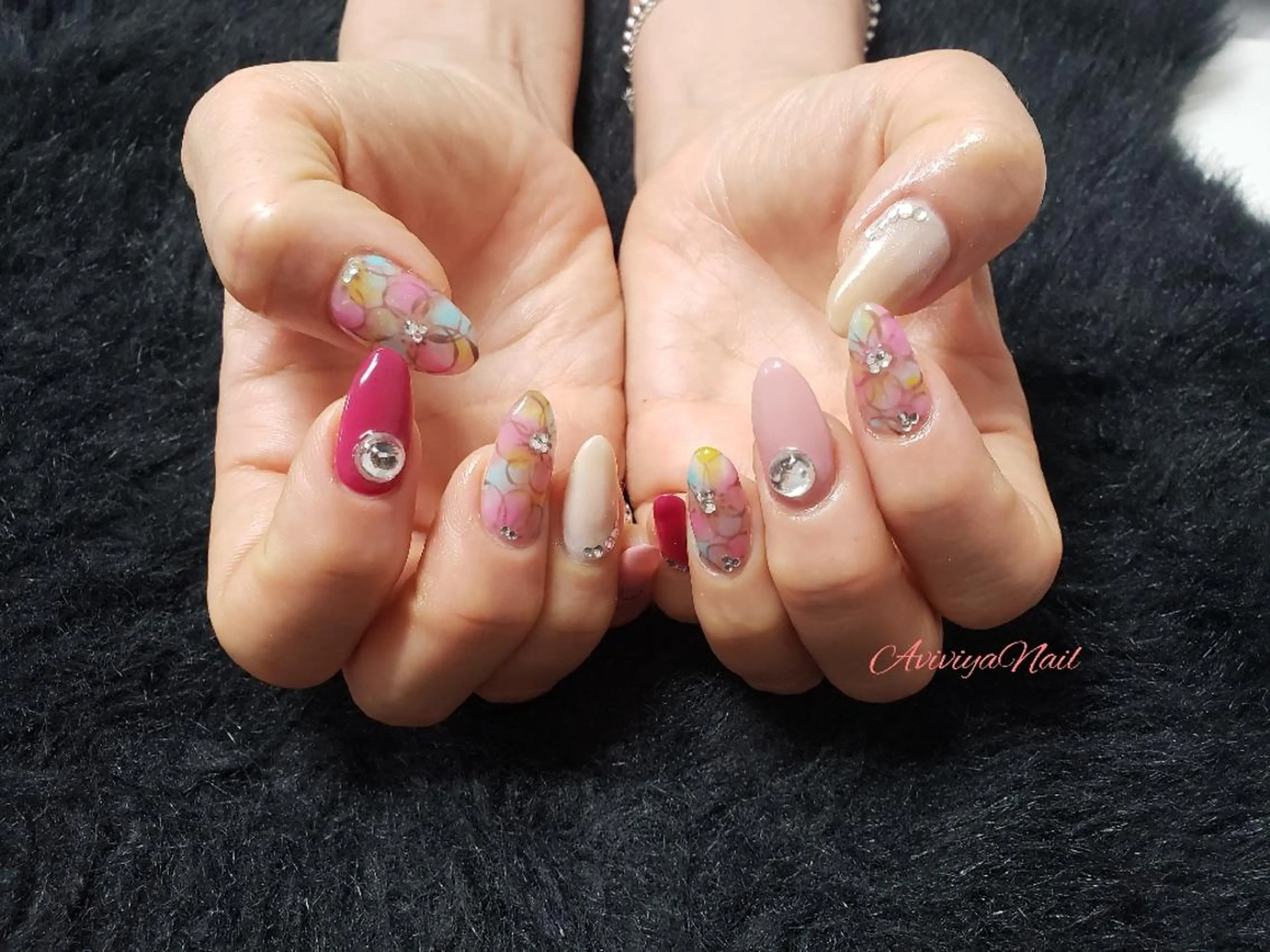 ネイル フラワーネイル AviviyaNail所属・kubo ayaのネイルデザイン