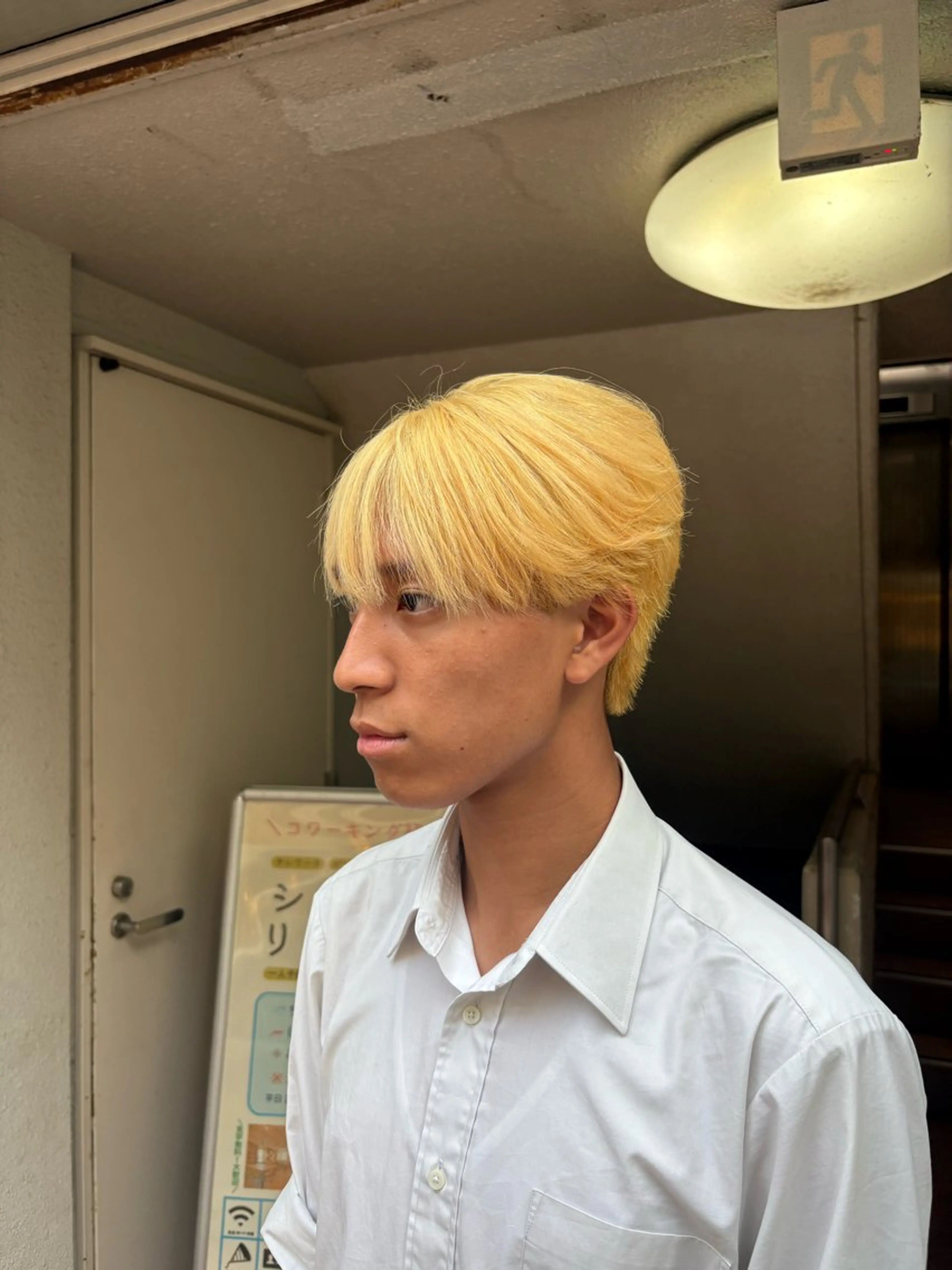 カラー メンズ メンズブリーチ ブリーチ 抜きっぱなしブロンド カット ヘアカラー シャドウパーマ/縮毛 矯正/髪質改善/颯大のヘアスタイル