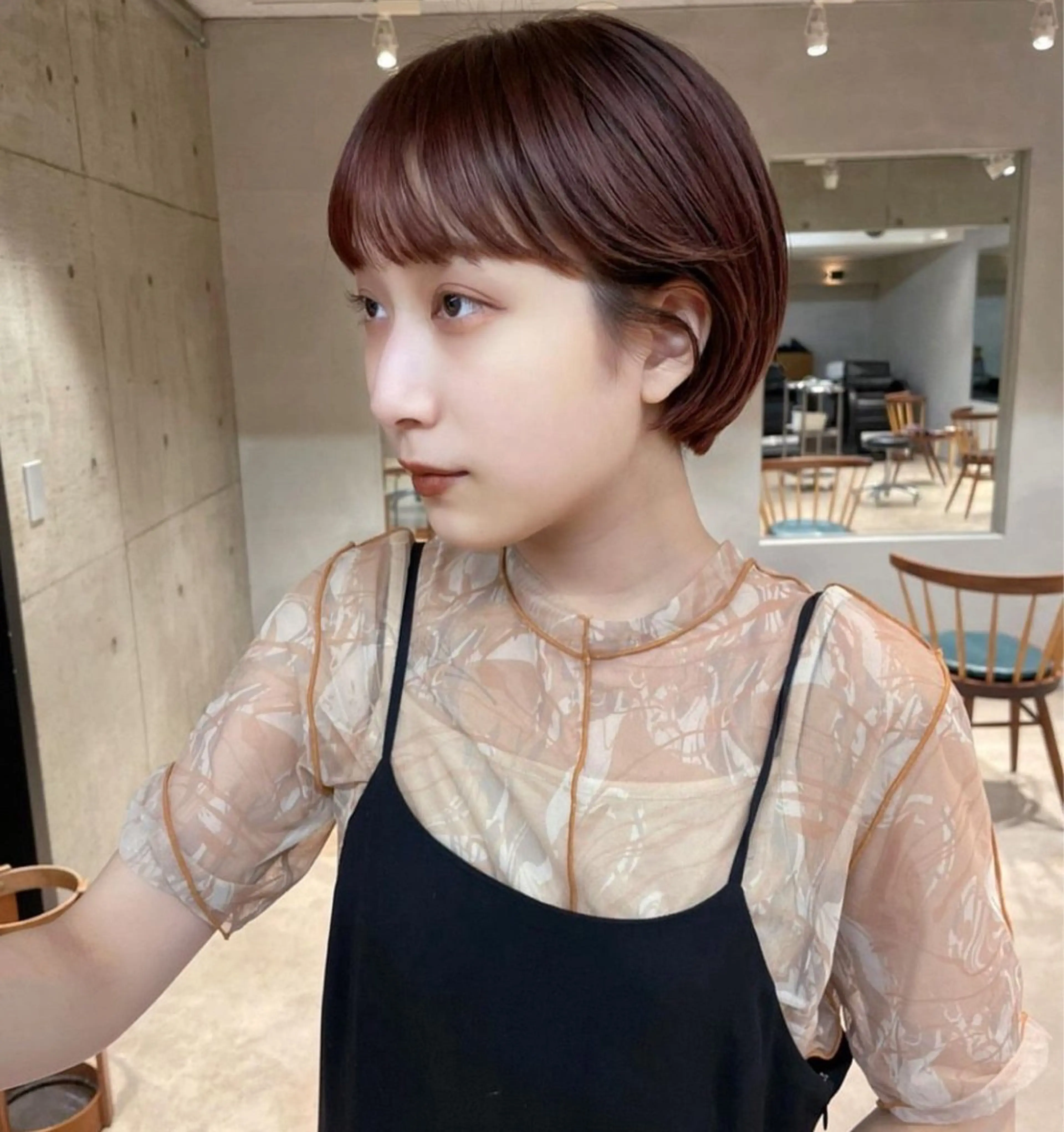 ショート カラー 丸みショート ショートヘア tete nico所属・似合わせ/ヘアカラー nanami🌸のヘアスタイル