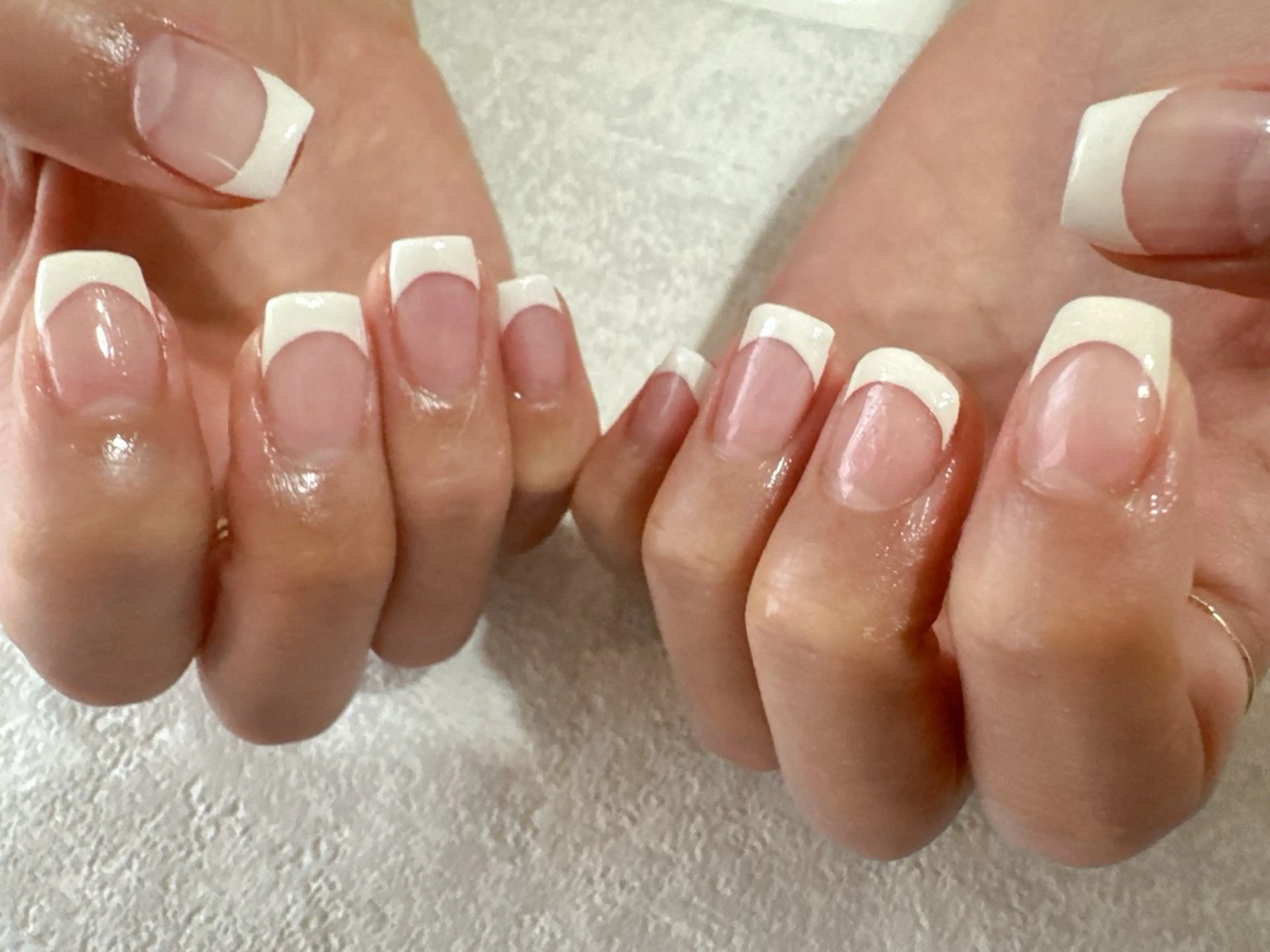 ネイル オーロラネイル フットネイル フレンチネイル ジェルネイル 韓国ネイル kikinail 溝の口のネイルデザイン