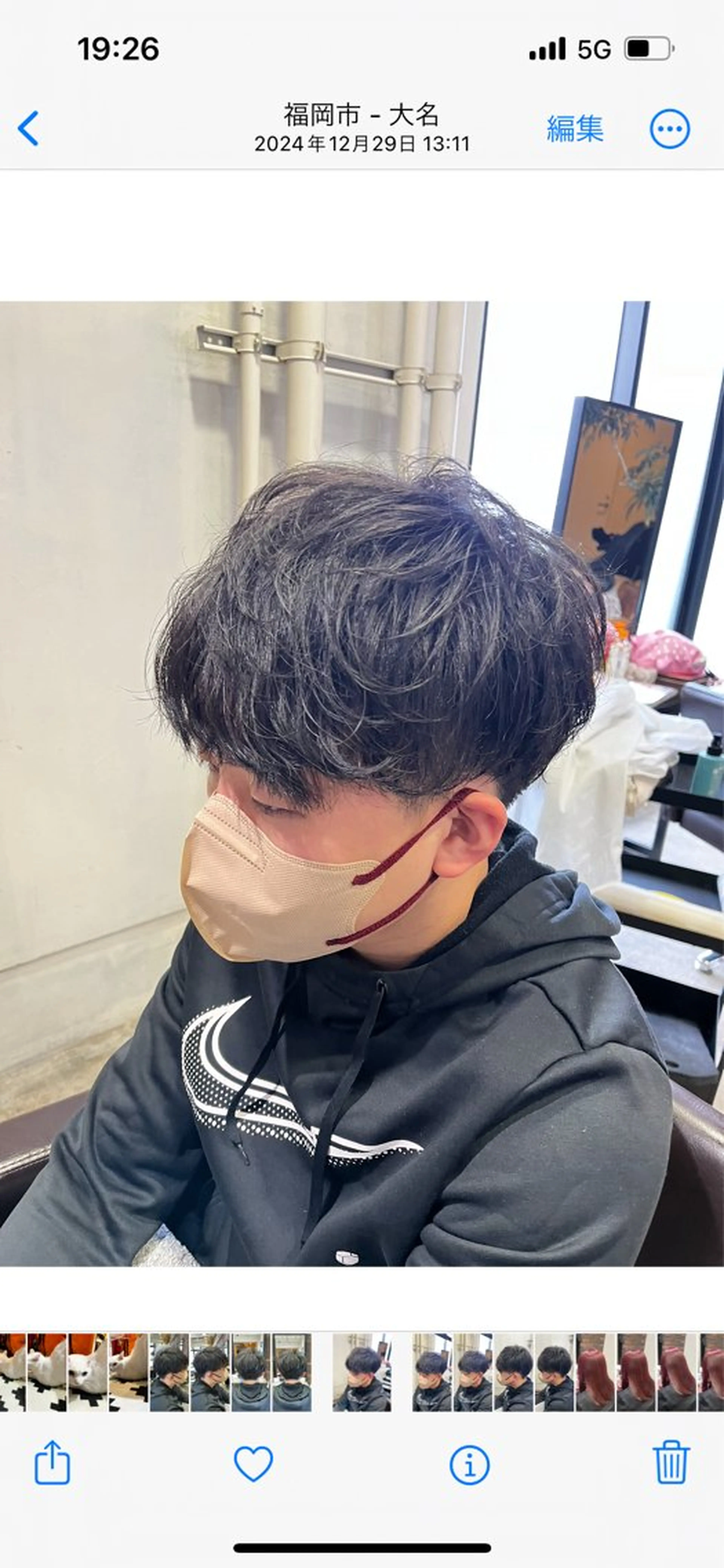 メンズ メンズパーマ ニュアンスパーマ/ ウルフ/ときなのヘアスタイル