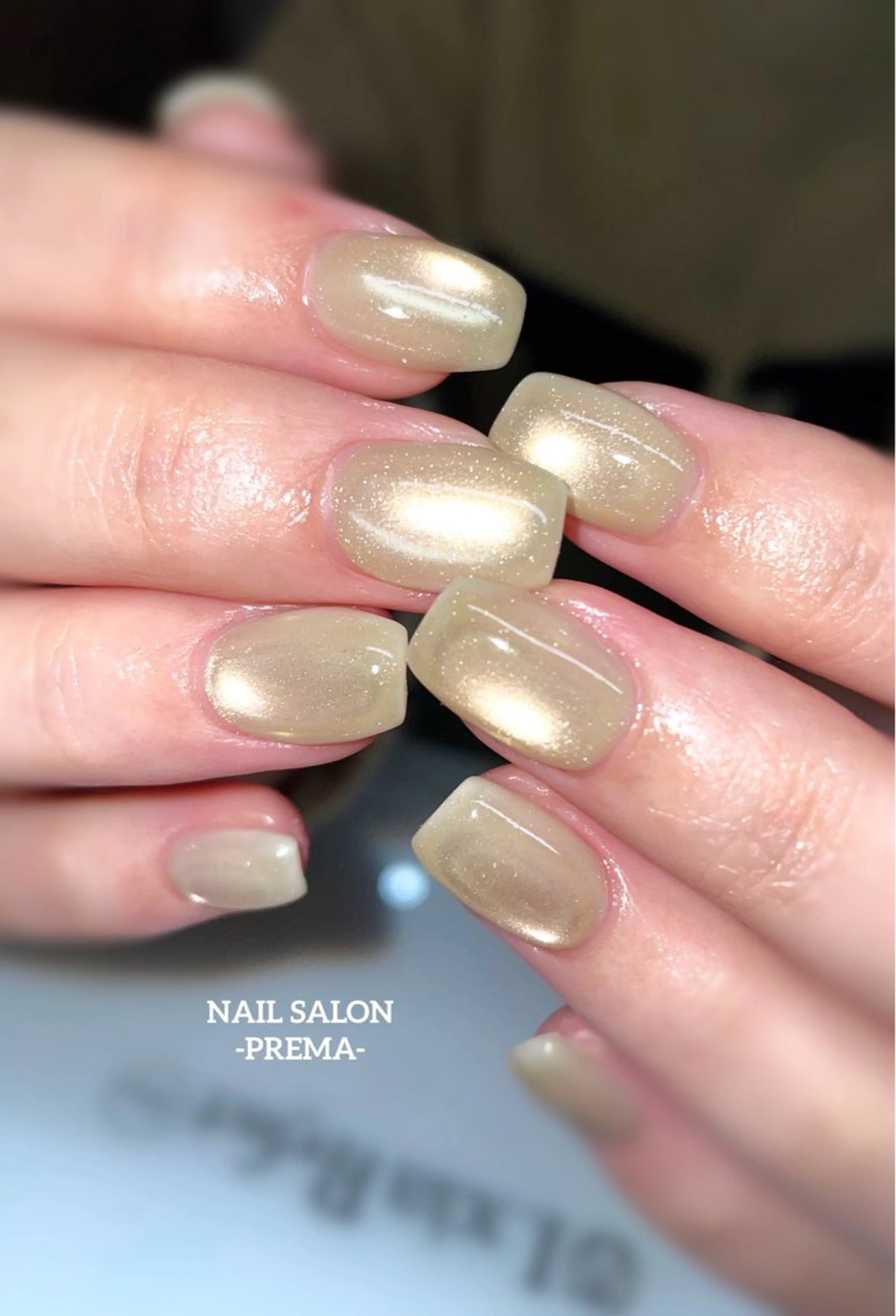 マグネットネイルorマグネットフレンチネイルor2本デザインネイルの写真